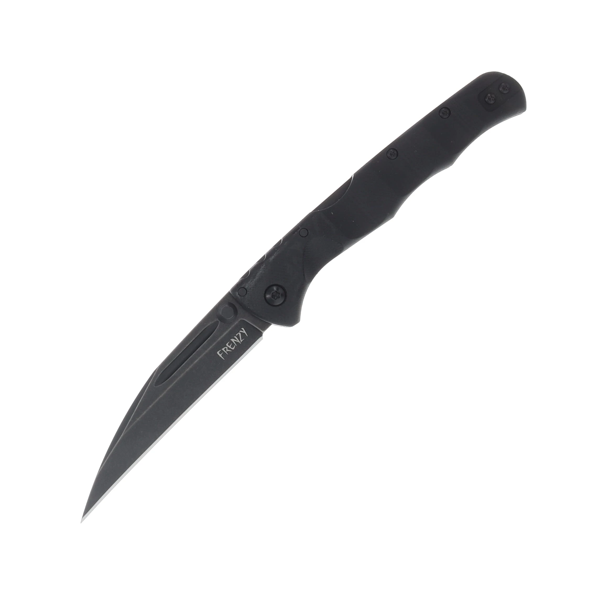Cold Steel Frenzy II Folding Knife Black 3.5in Plain PVD Sheepsfoot CS-FL-35FRN-BKBK View 1
