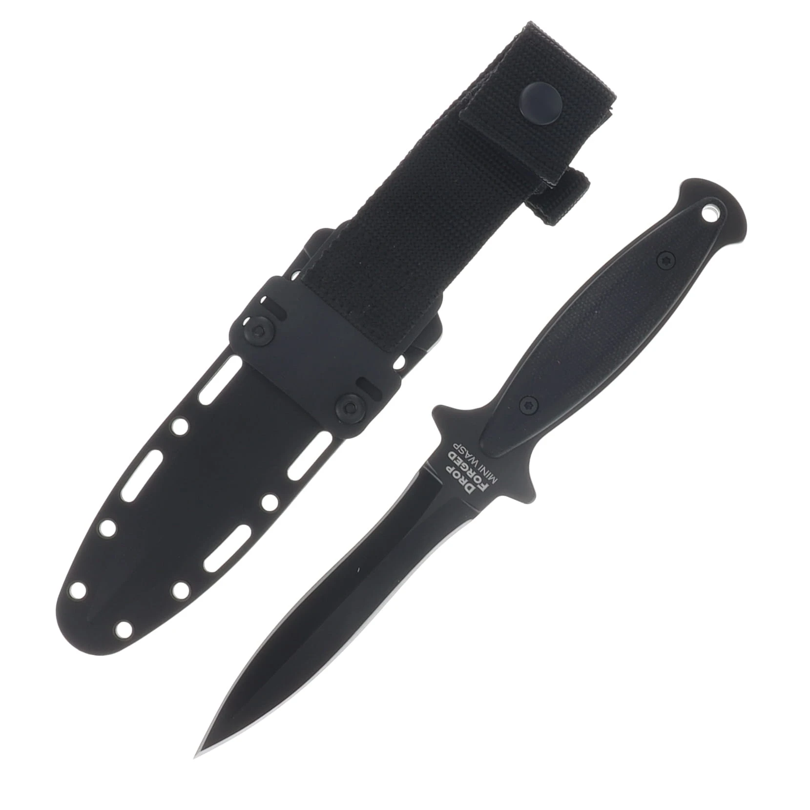 Cold Steel Mini Wasp Stinger Fixed Blade Knife Blackout 52100 Steel/Micarta CS-FX-40WSP View 1