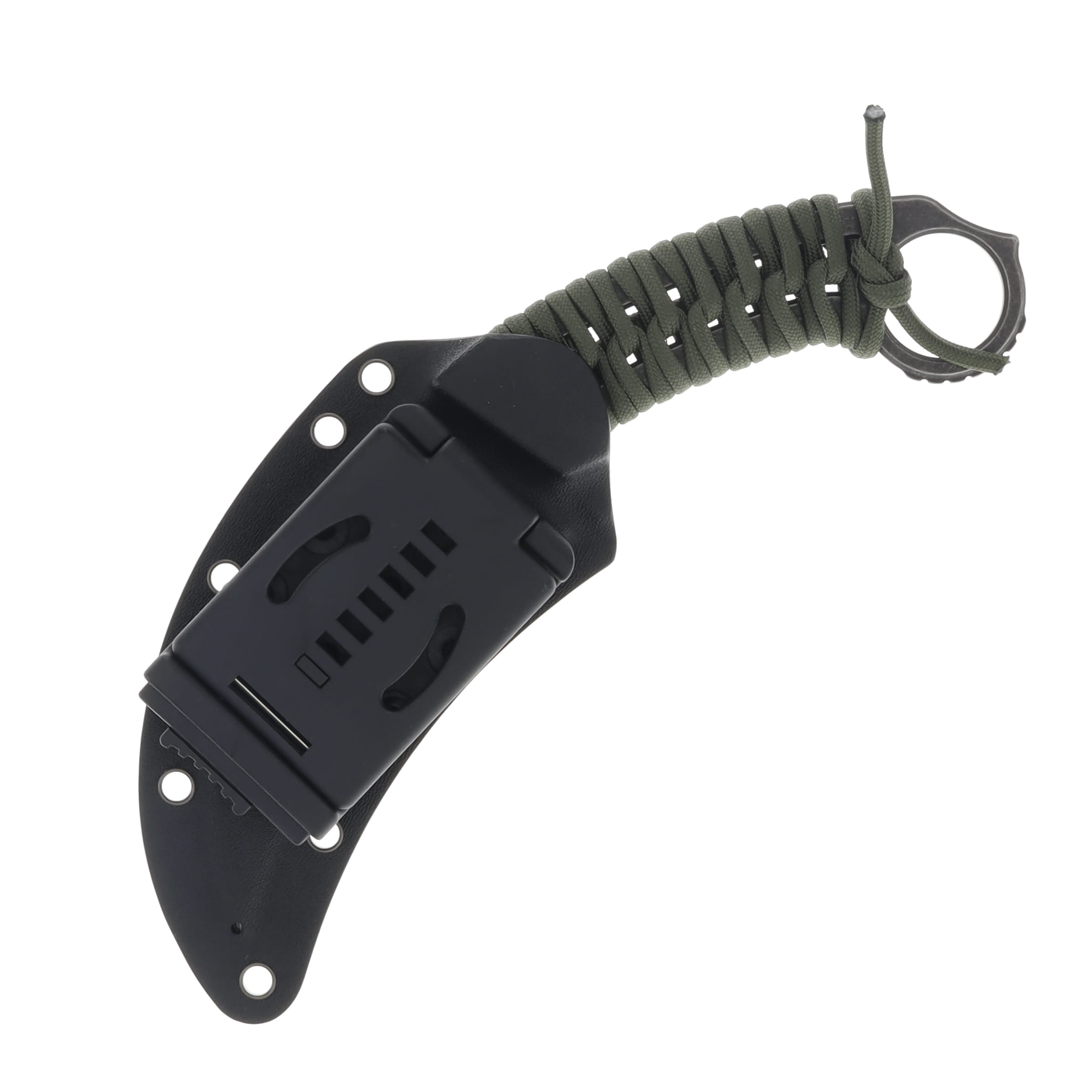 SOG Gambit XL Fixed Blade Knife 4 Inch Plain Black Stonewash
