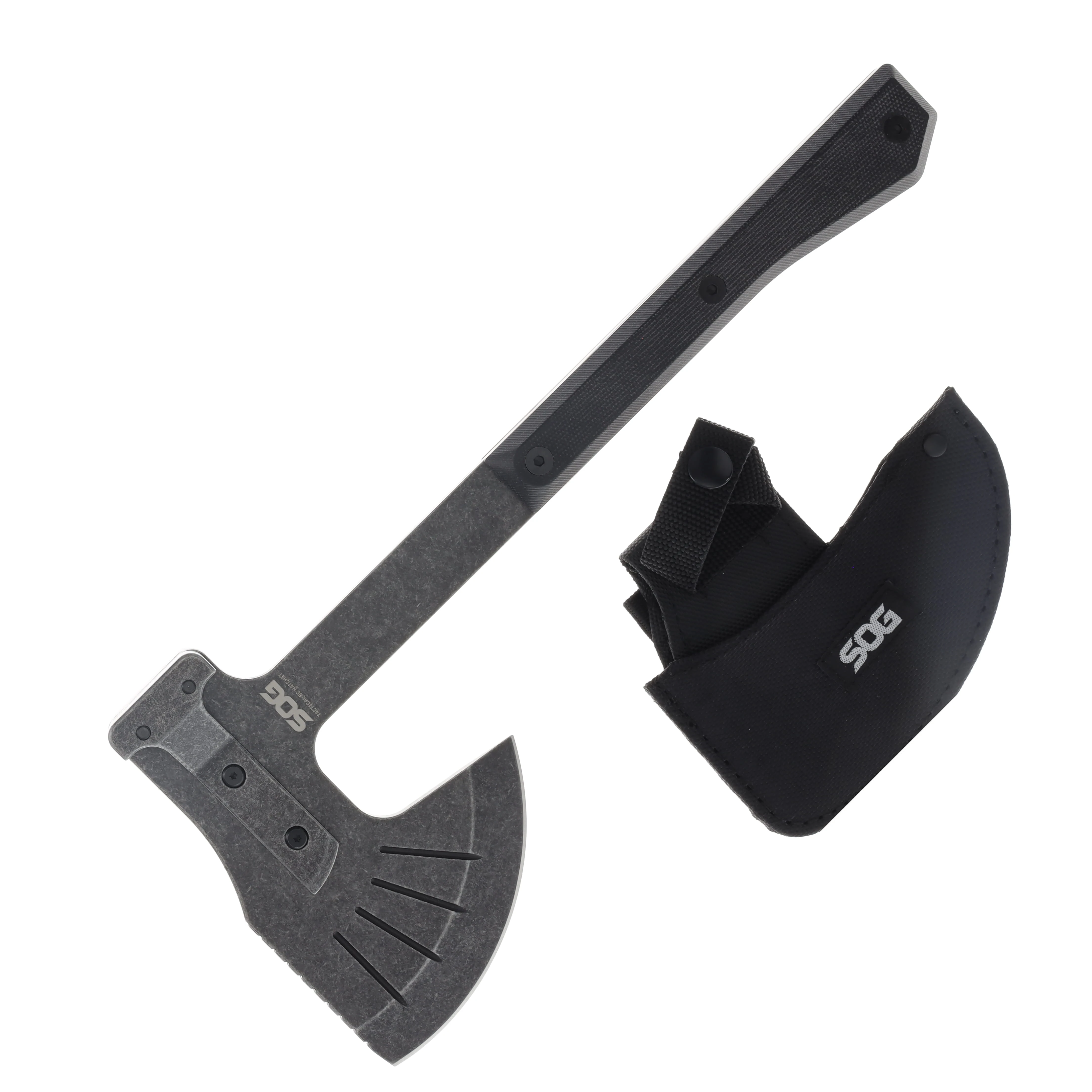 SOG Bushcraft Hatchet Black Stonewash/Green Micarta SOG-32-50-02-43 View 1