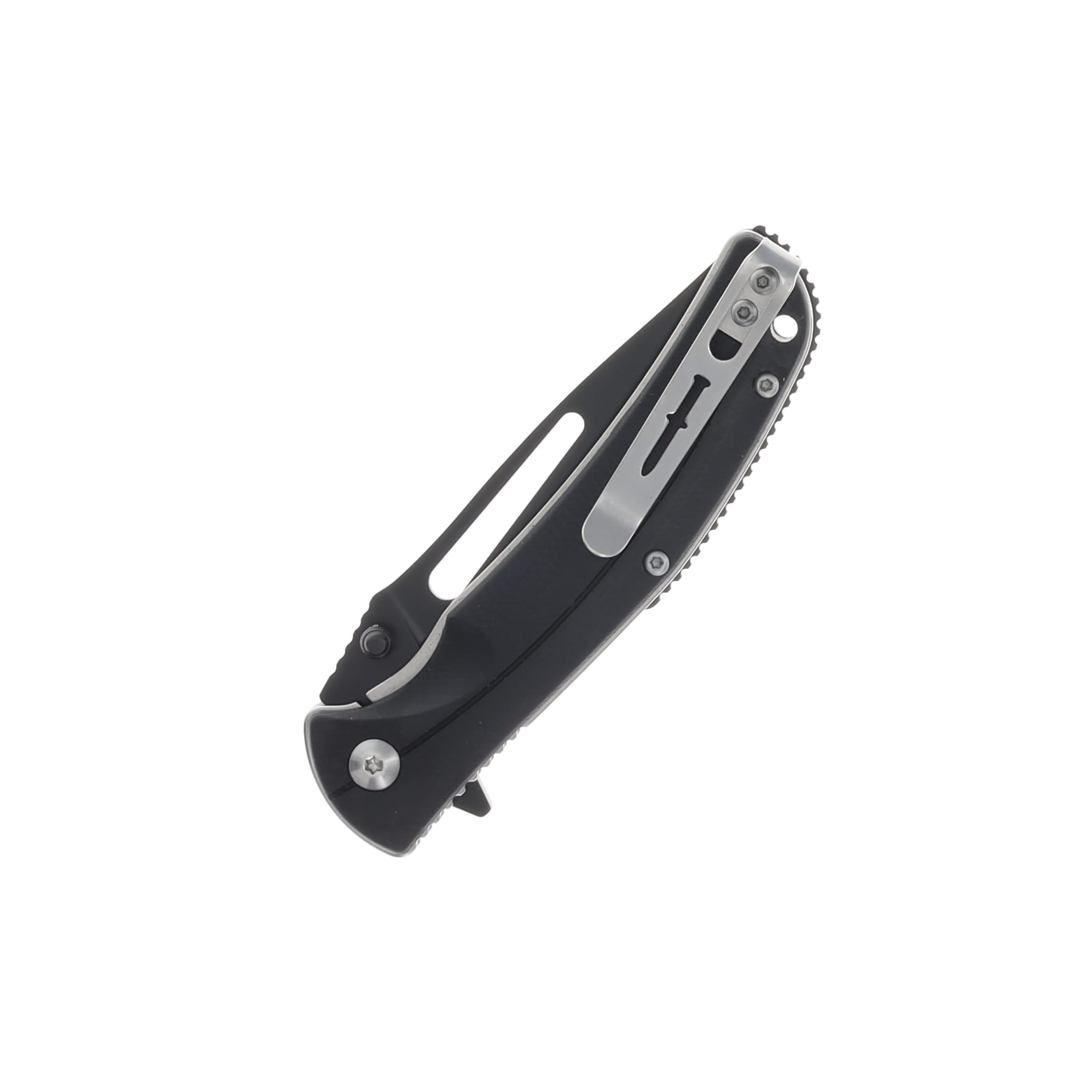 Camillus Shiloh Folding Knife Black G-10 Handle Black Coated 8Cr13MoV 3.3In Drop Point Blade CAM-21011 View 4