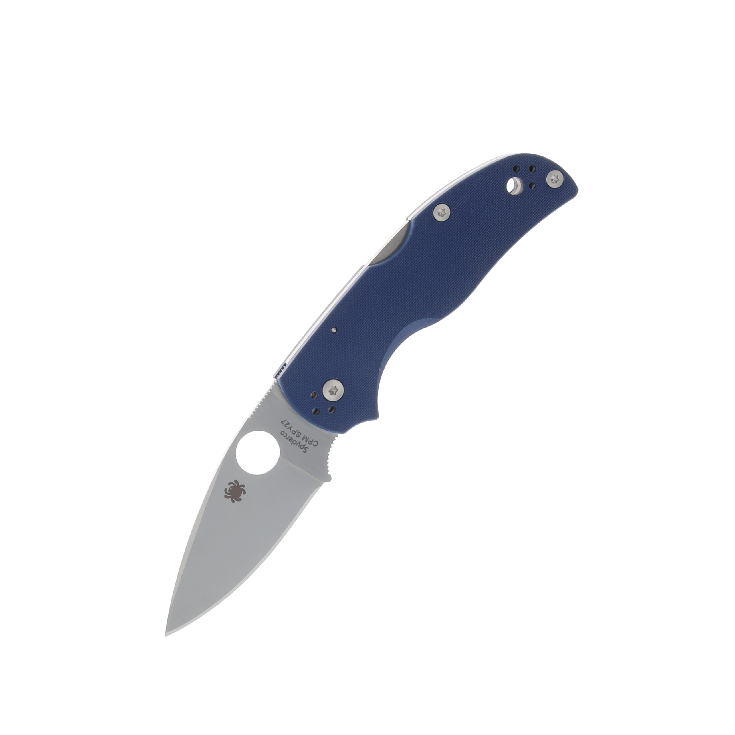 Spyderco Native 5 Cobalt Blue G10 Folding Knife 2.95in Satin Plain Blade SPC41GPCBL5 View 1