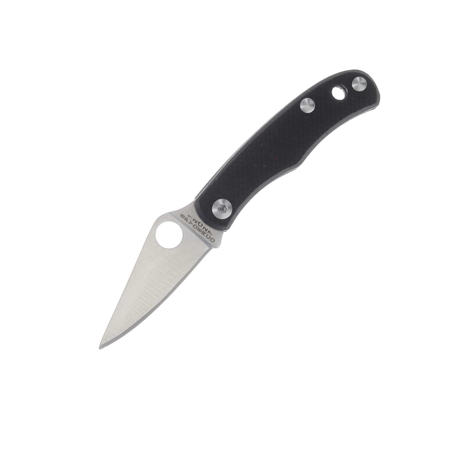 Spyderco Bug Black G-10 Folding Knife 1.27in Satin Blade SPC133GBKP View 1