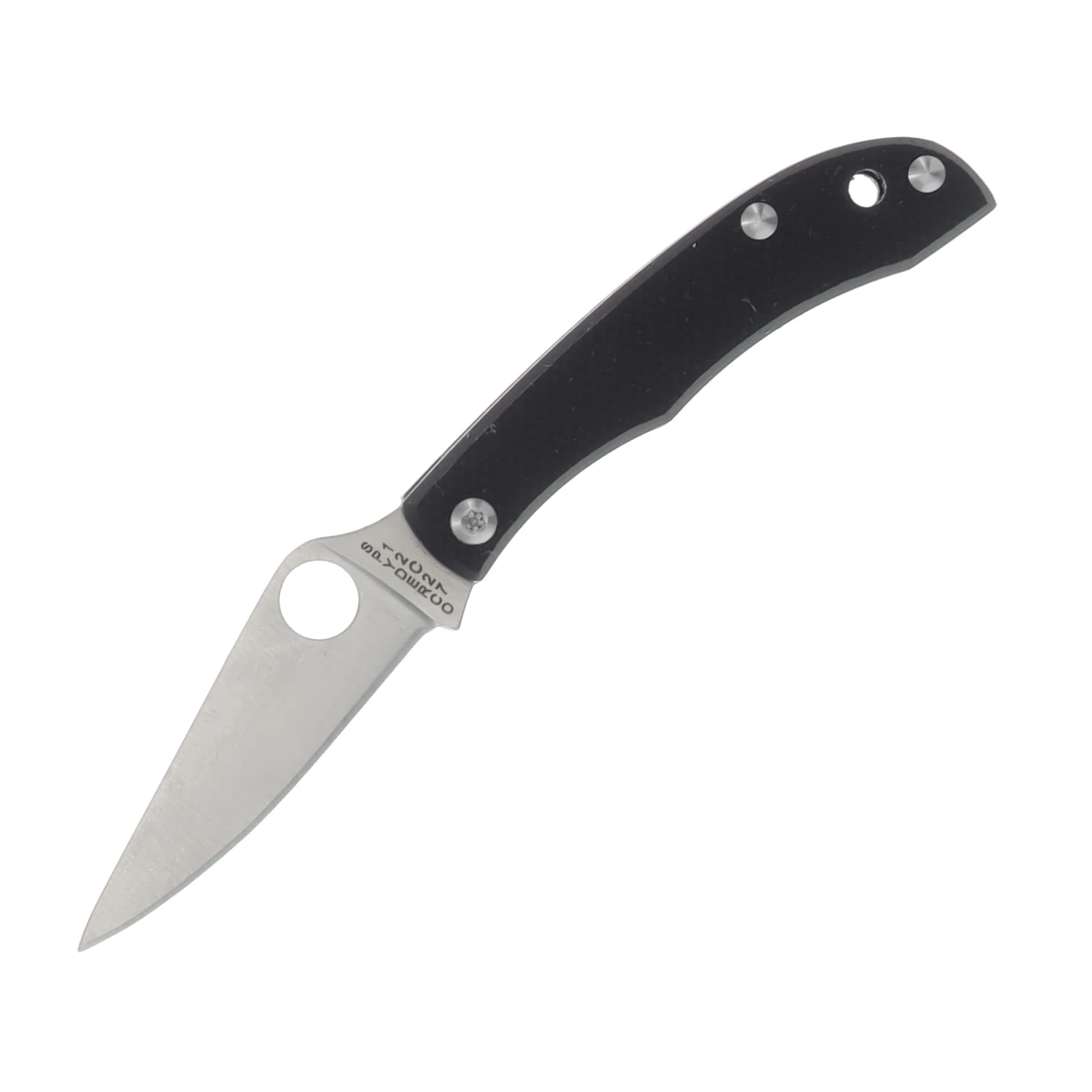 Spyderco Honeybee Black G-10 Folding Knife 1.68in Satin Blade SPC137GBKP View 1
