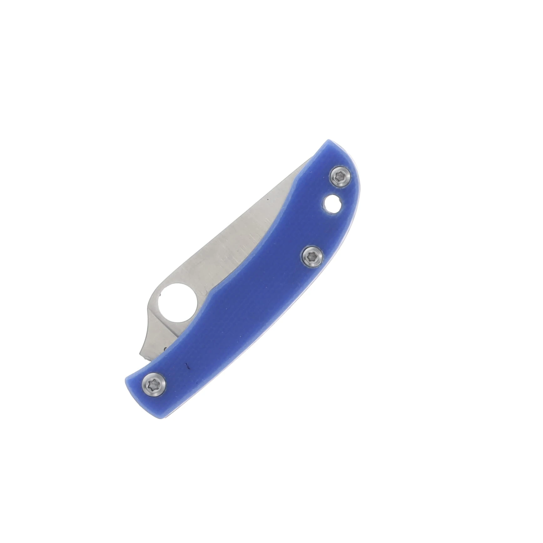 Spyderco Honeybee Blue G-10 Folding Knife 1.68in Satin Blade SPC137GBLP View 3
