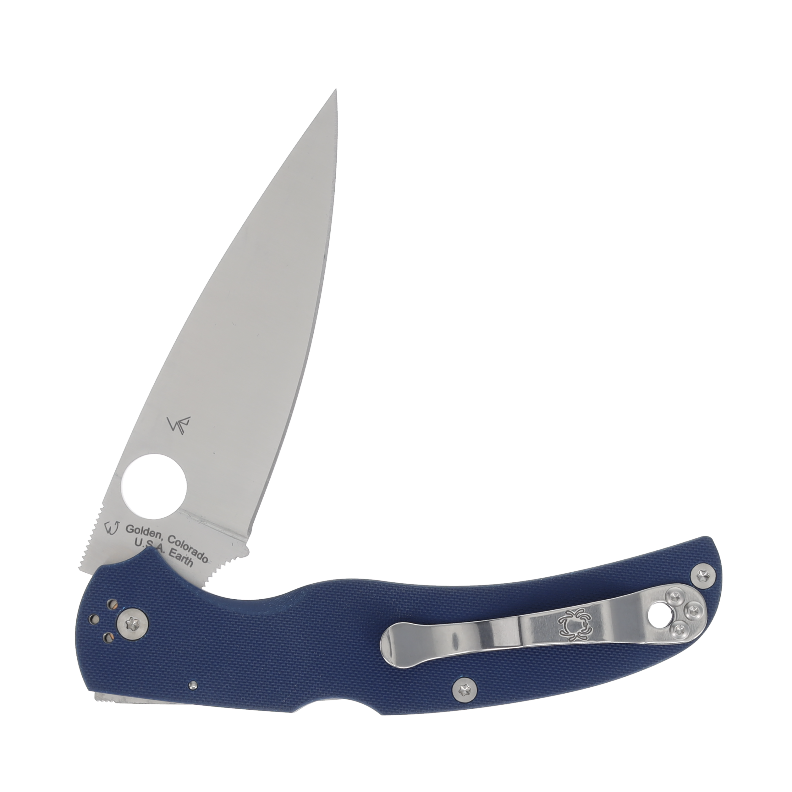 Spyderco Native Chief Cobalt Blue G-10 CPM SPY27 SPC244GPCBL View 4