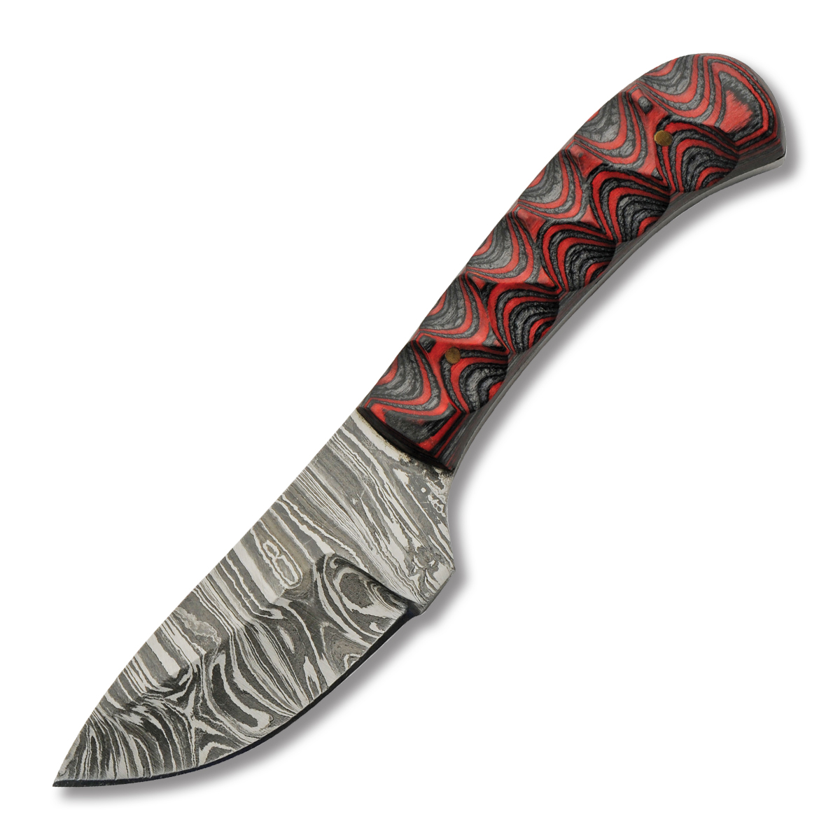 Rite Edge Boy's Red Grooved Wood 6in Skinner Fixed Blade Knife DM1377RD View 1