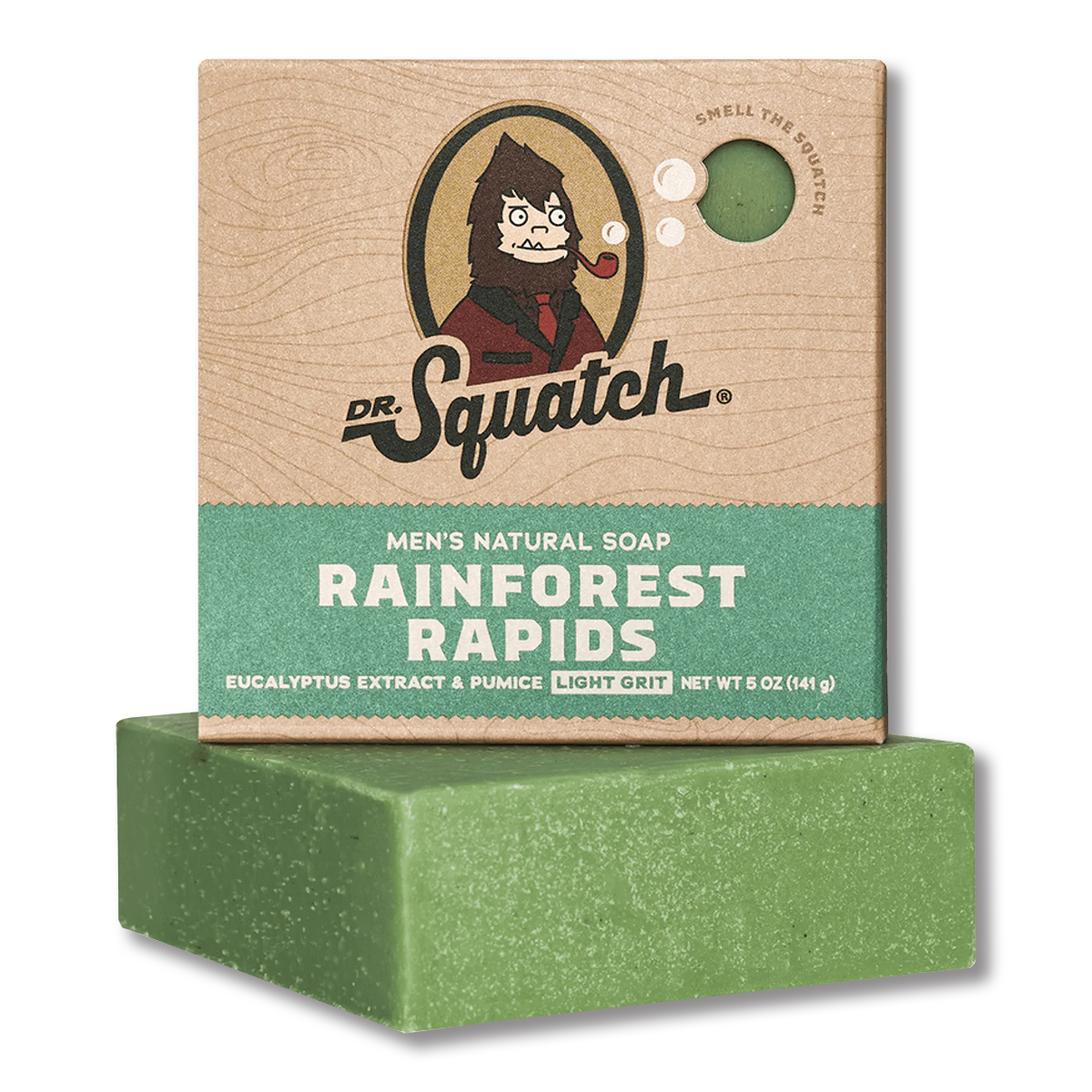 Dr. Squatch Rainforest Rapids Light Exfoliation Bar Soap WH-BAR-RAR-01 View 1