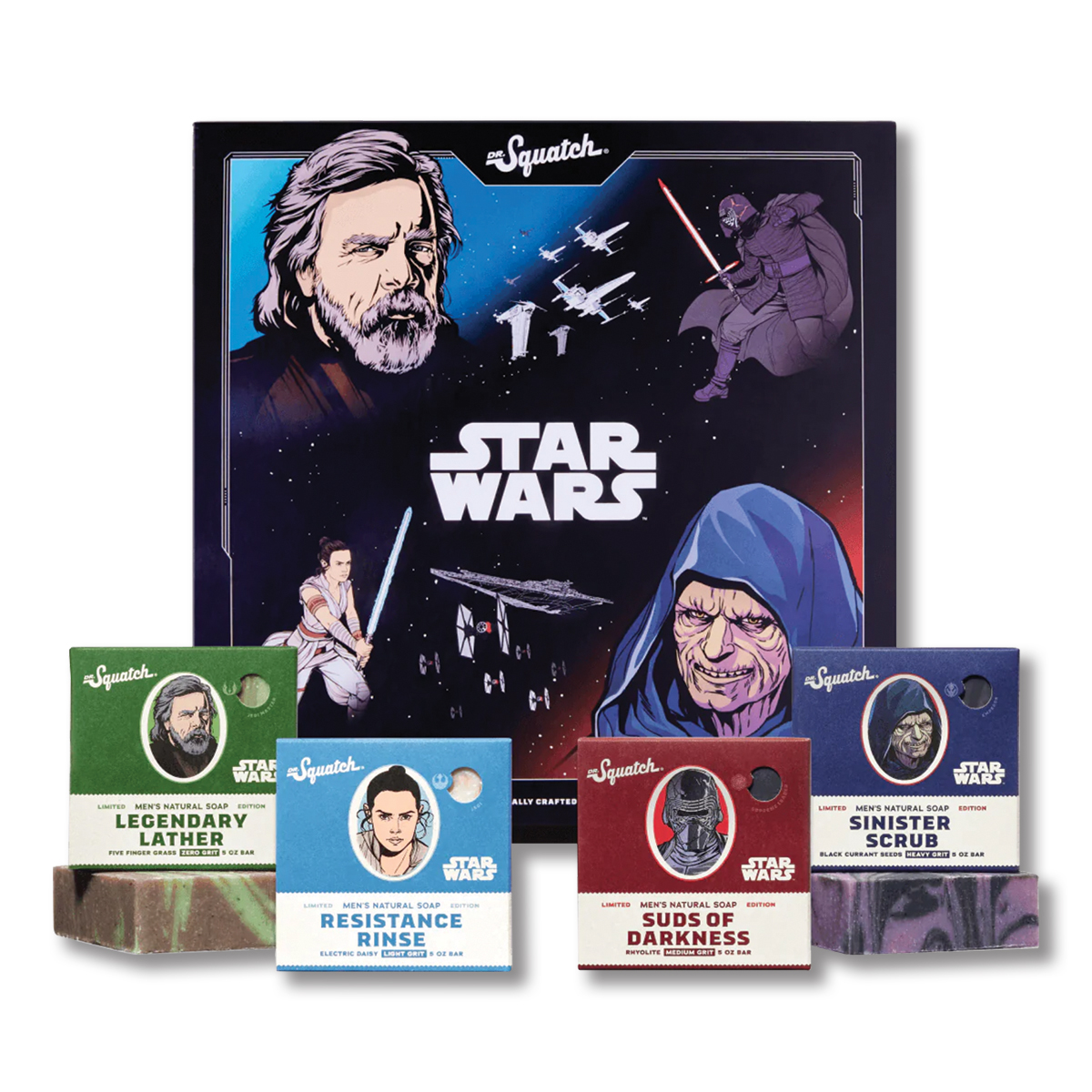 Dr. Squatch Star Wars Collection II 4 Pack Hydrating Handmade Soaps BUN-SW-EP2 View 1