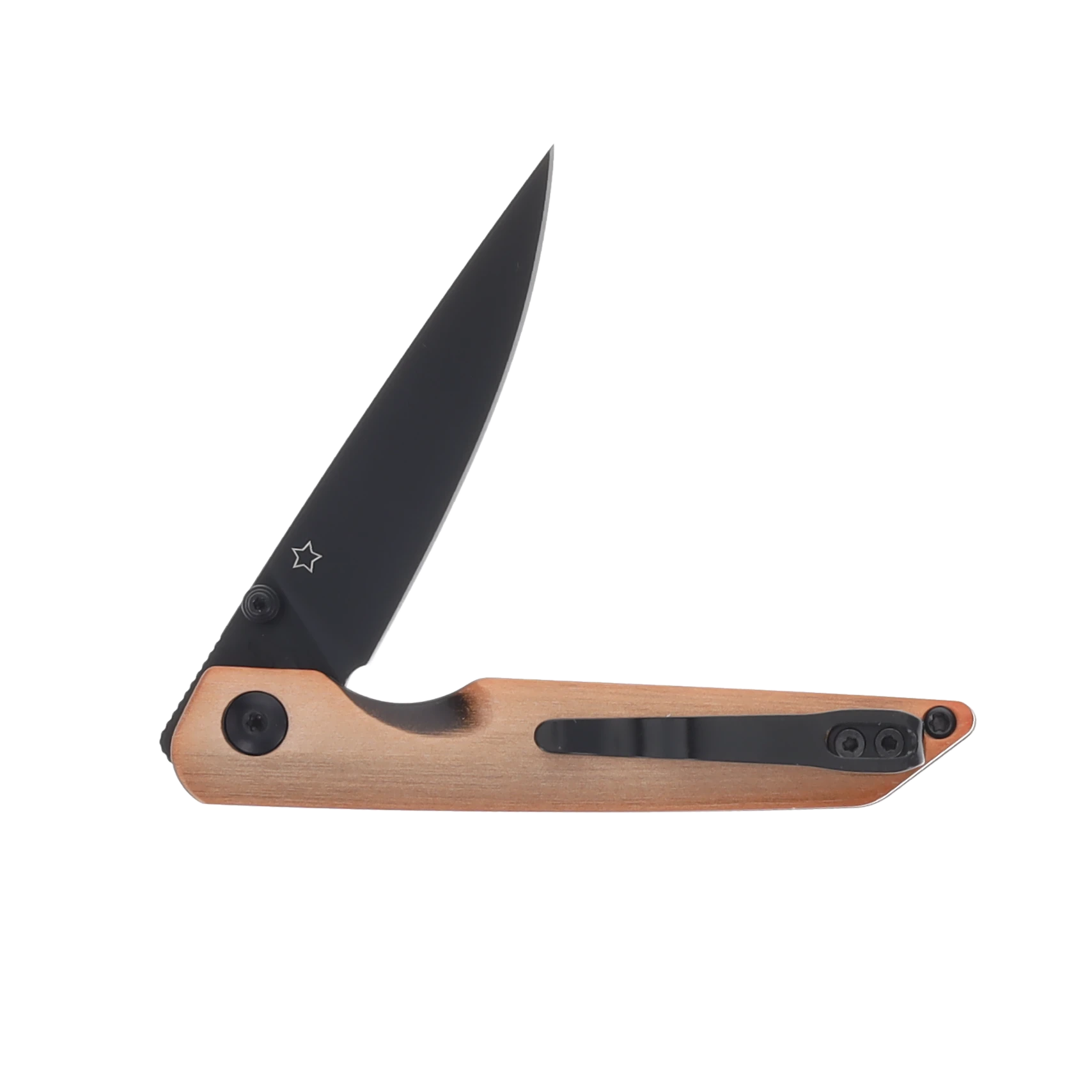 Kizer Shot Linerlock Folding Knife Black 154CM/Bronze Aluminum V3677C1 View 3