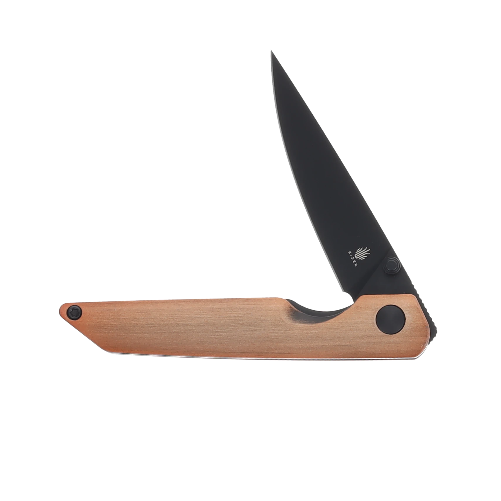 Kizer Shot Linerlock Folding Knife Black 154CM/Bronze Aluminum V3677C1 View 2