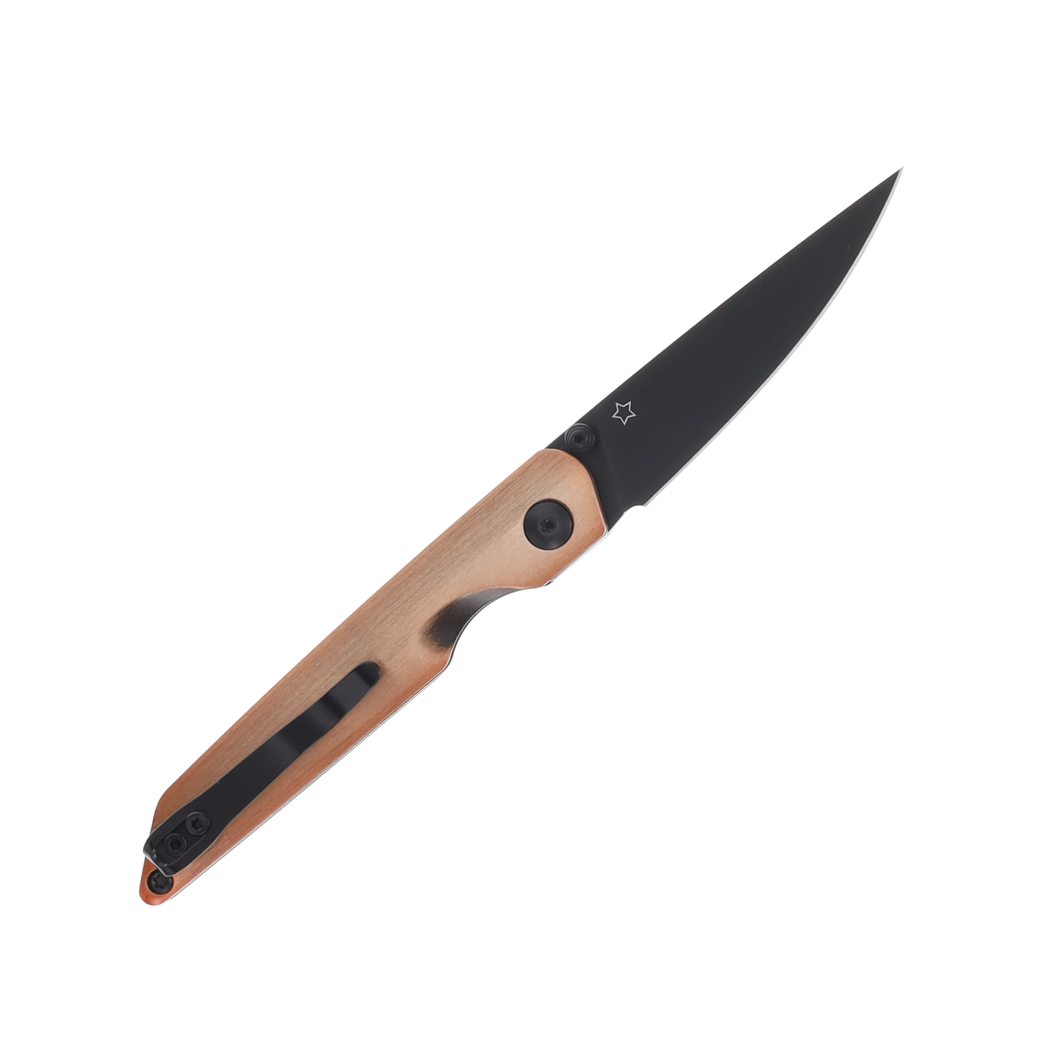 Kizer Shot Linerlock Folding Knife Black 154CM/Bronze Aluminum V3677C1 View 4