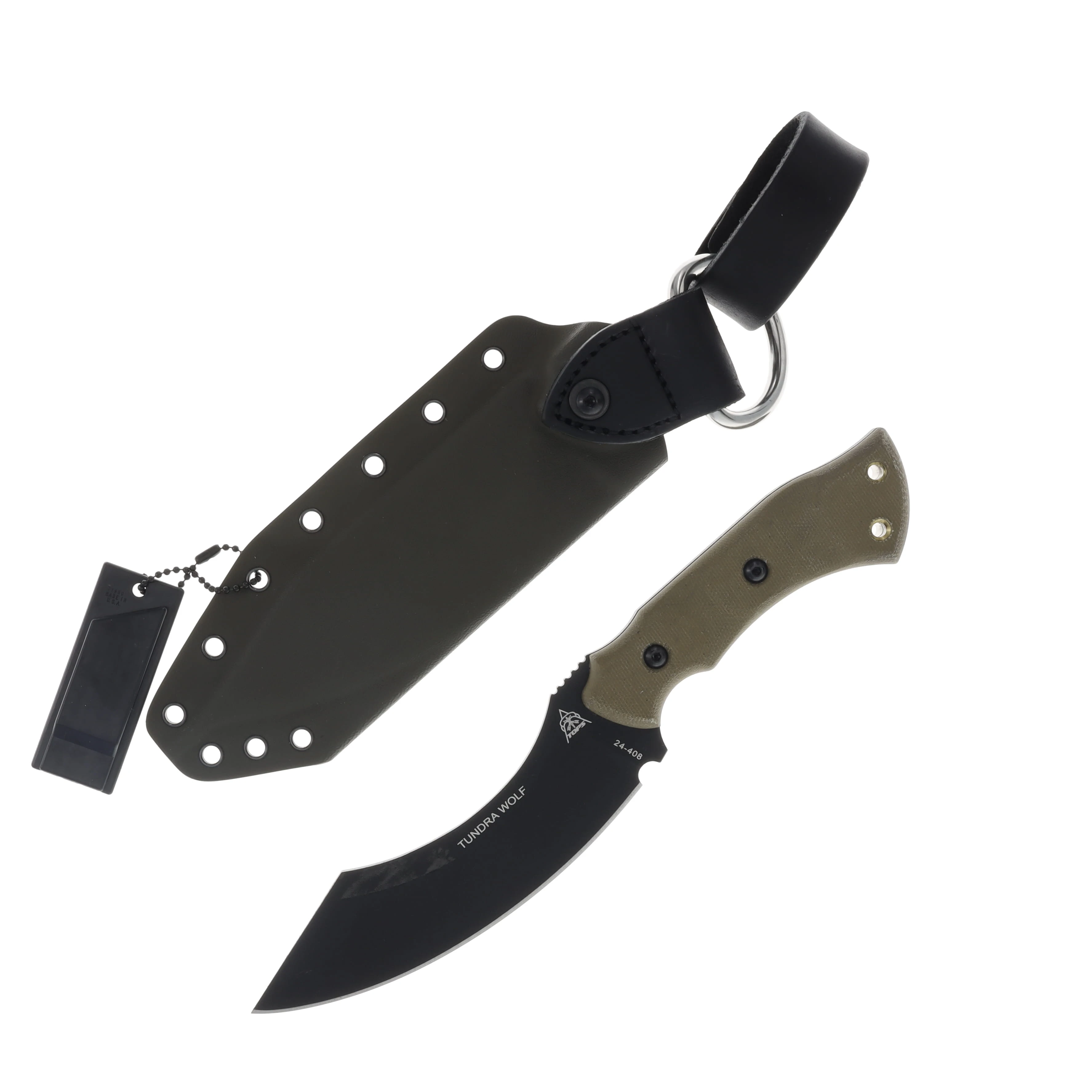 TOPS Knives Tundra Wolf Fixed Blade Knife with Sheath TWLF-01 View 2