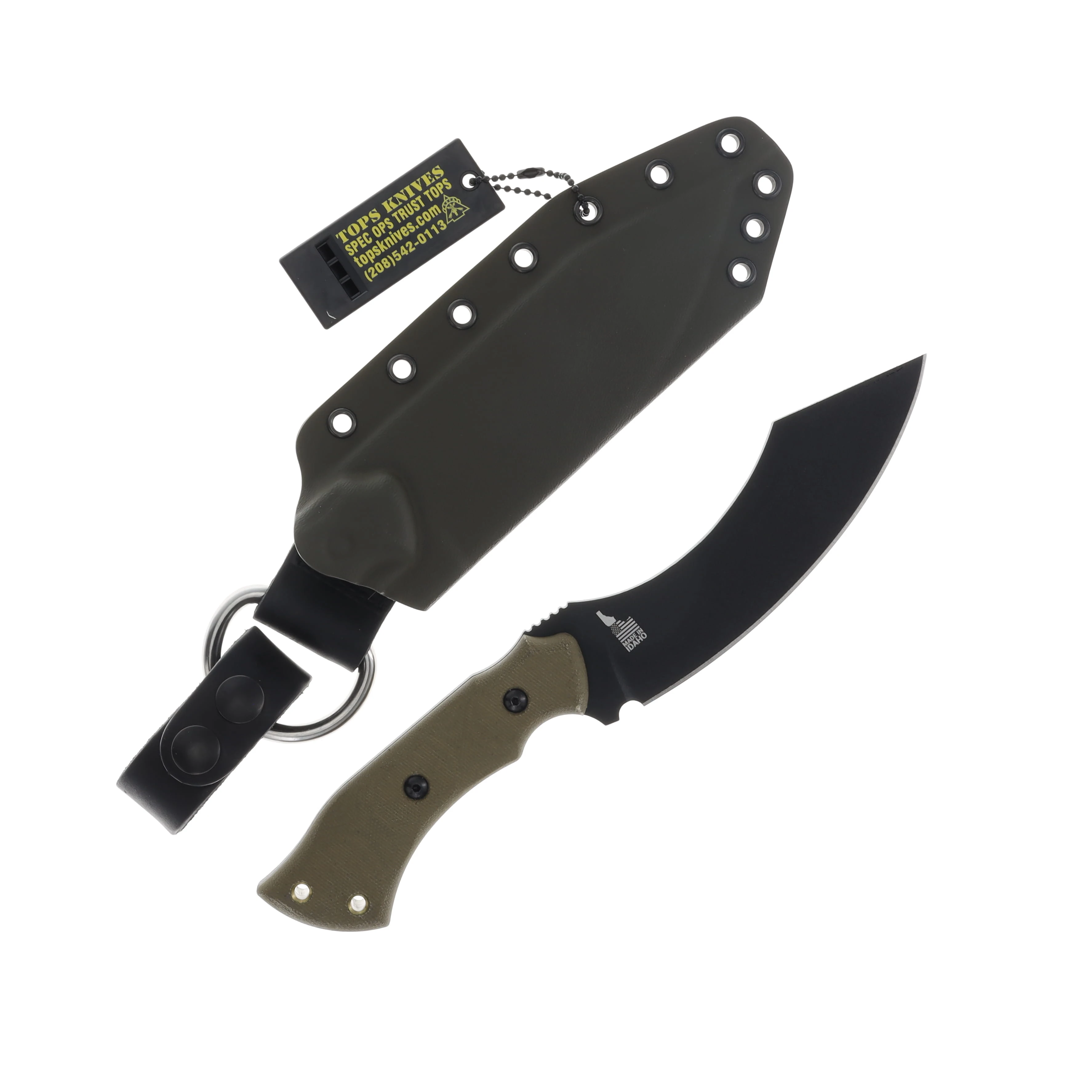 TOPS Knives Tundra Wolf Fixed Blade Knife with Sheath TWLF-01 View 1