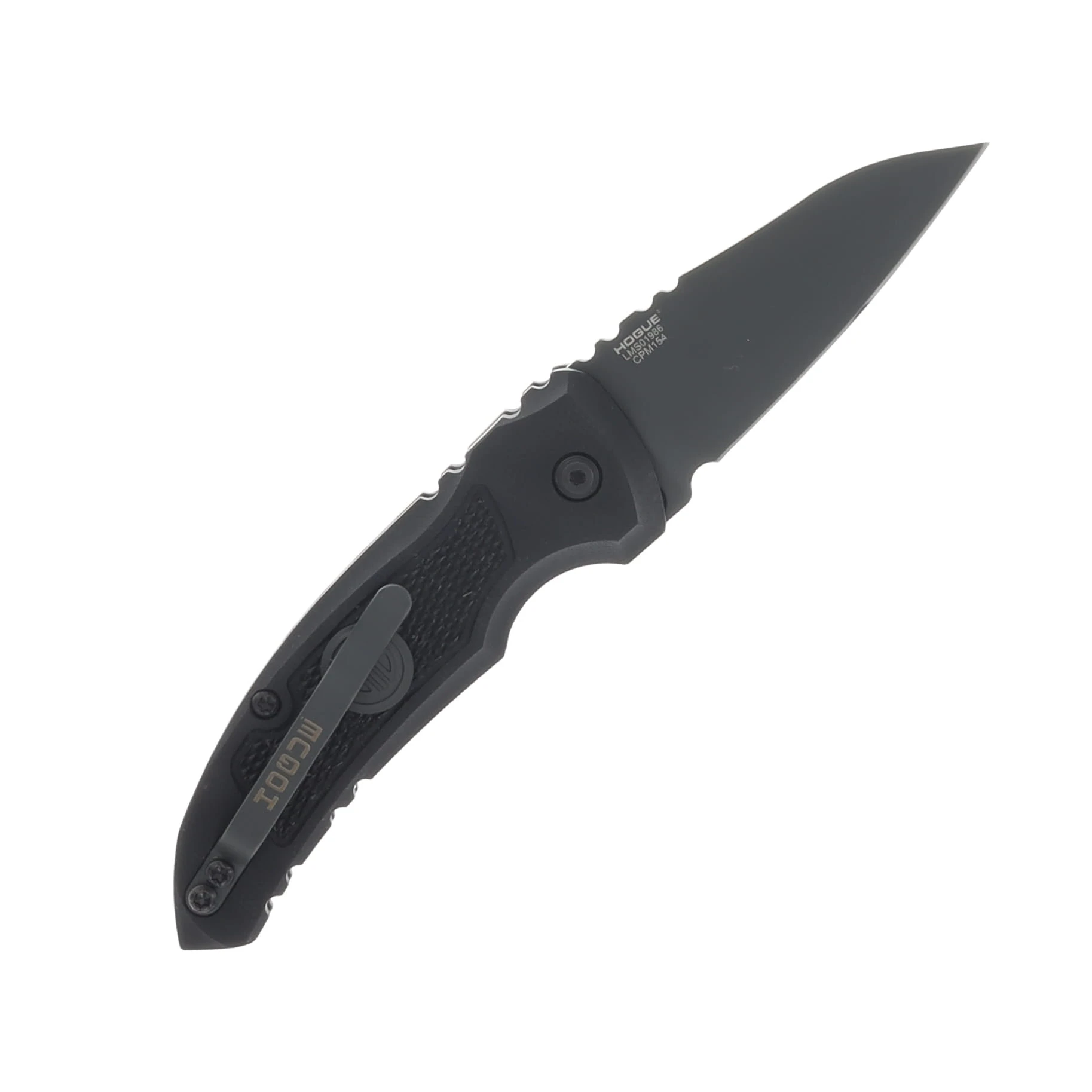 Hogue Knives A01 Microswitch Auto Knife Sig Medallion Wharncliffe (2.6 Black) AUHG16102 View 2