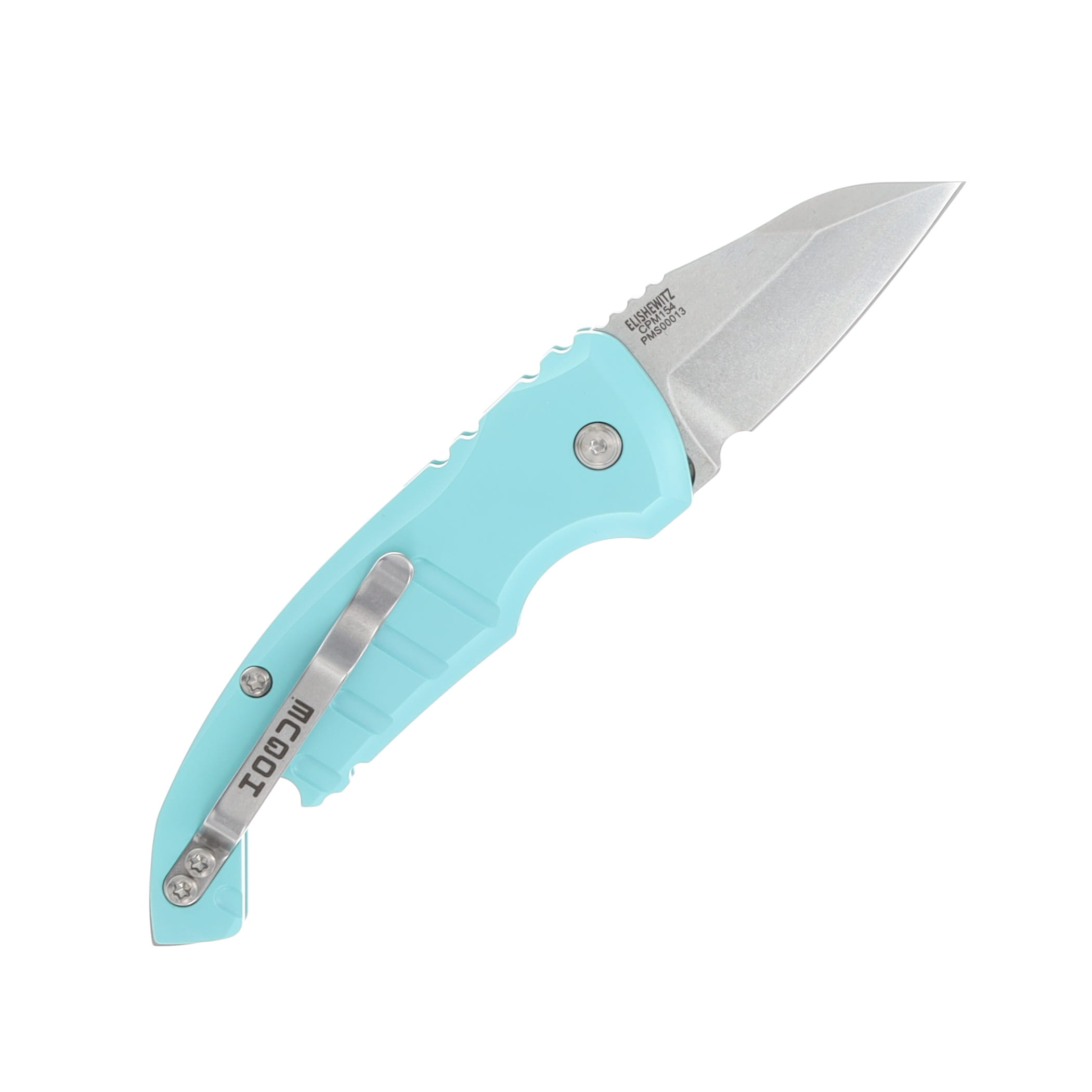 Hogue A01 Microswitch Automatic Wharncliffe Matte Aquamarine AUHG24143 View 1