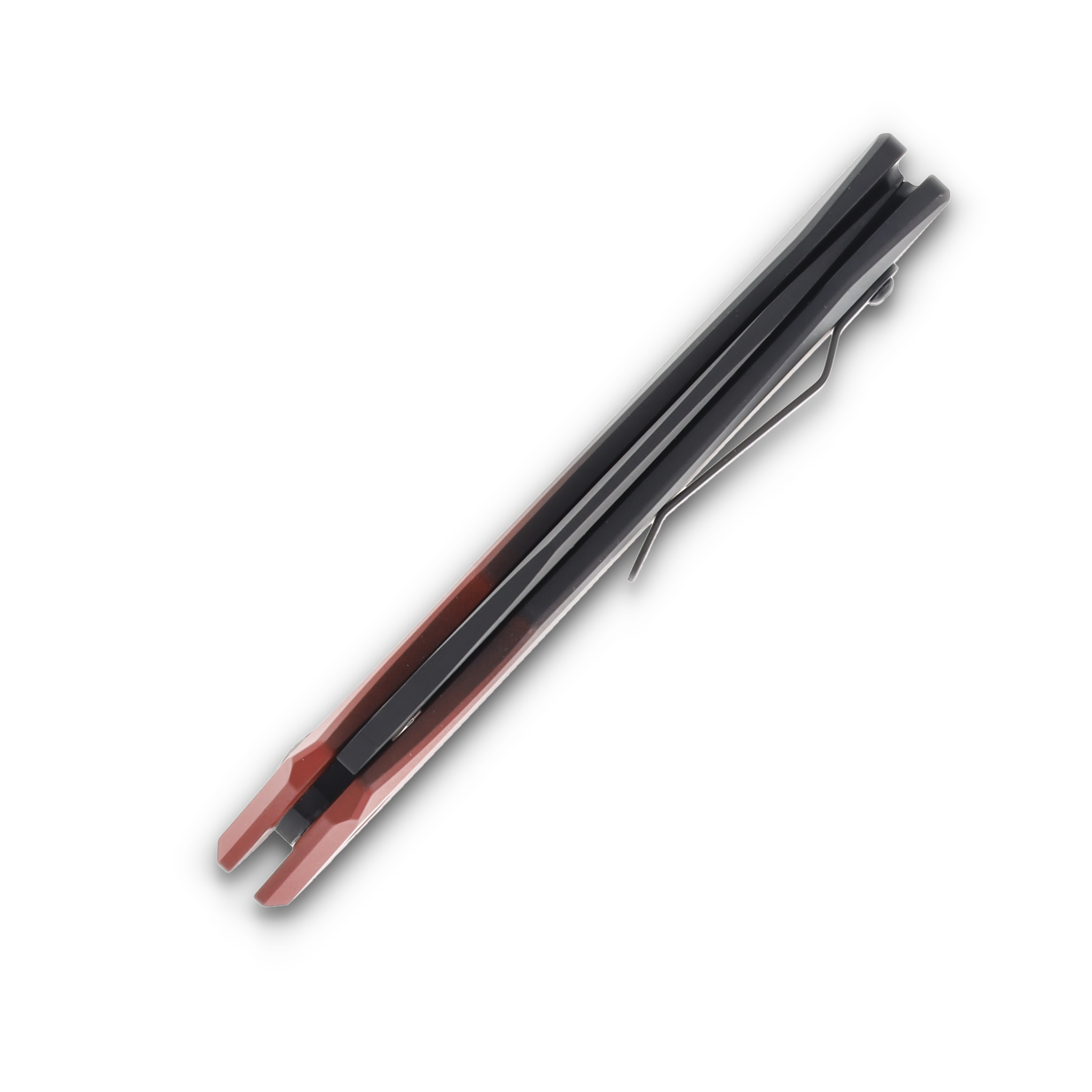 Kershaw Launch 1 Auto Knife Red Black Aluminum 3.4in BlackWash Plain Blade AUKS7100GRDBLK View 5
