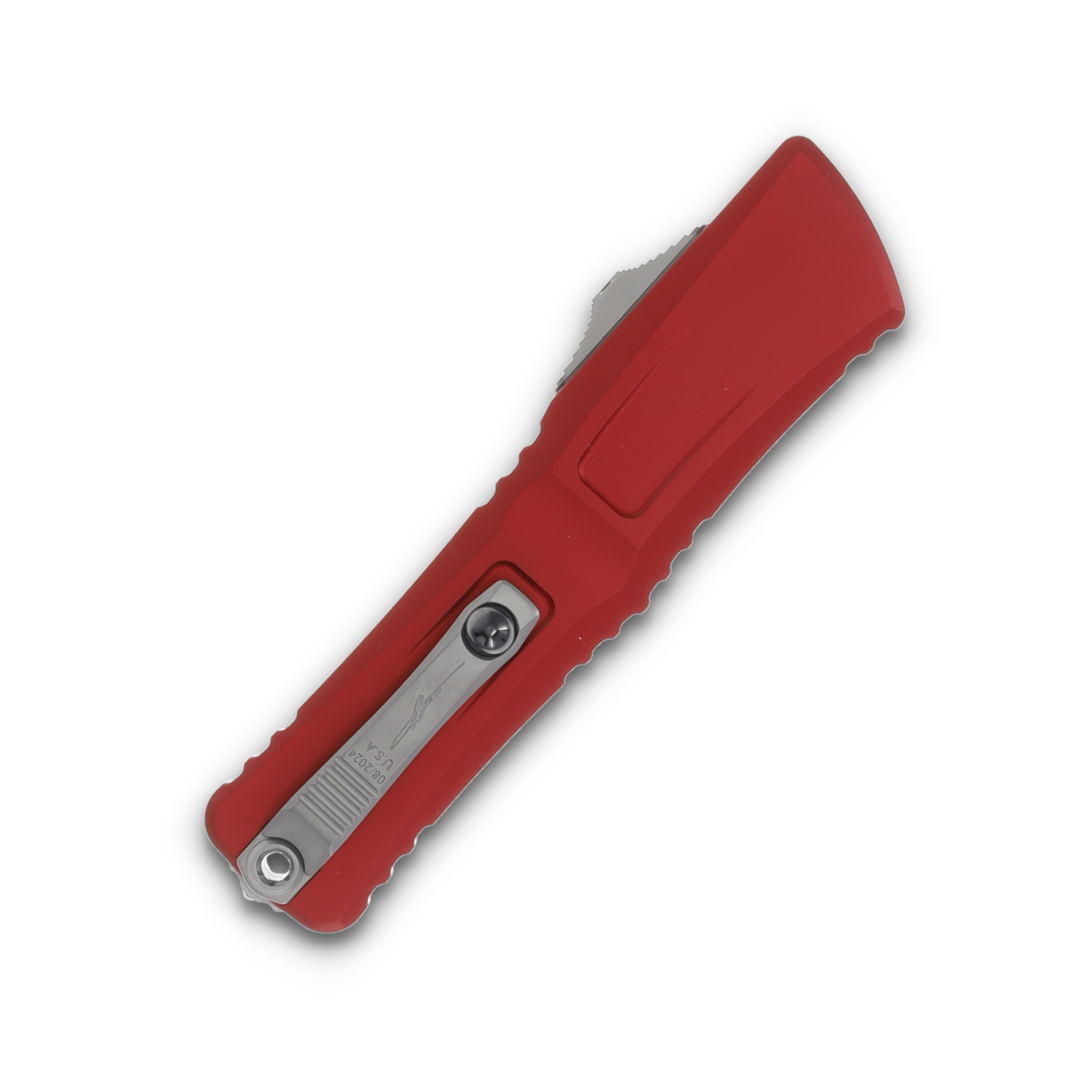 Microtech Combat Troodon® Interceptor® Gen III Signature Series Red Stonewash Standard AUMT121710RDS View 4