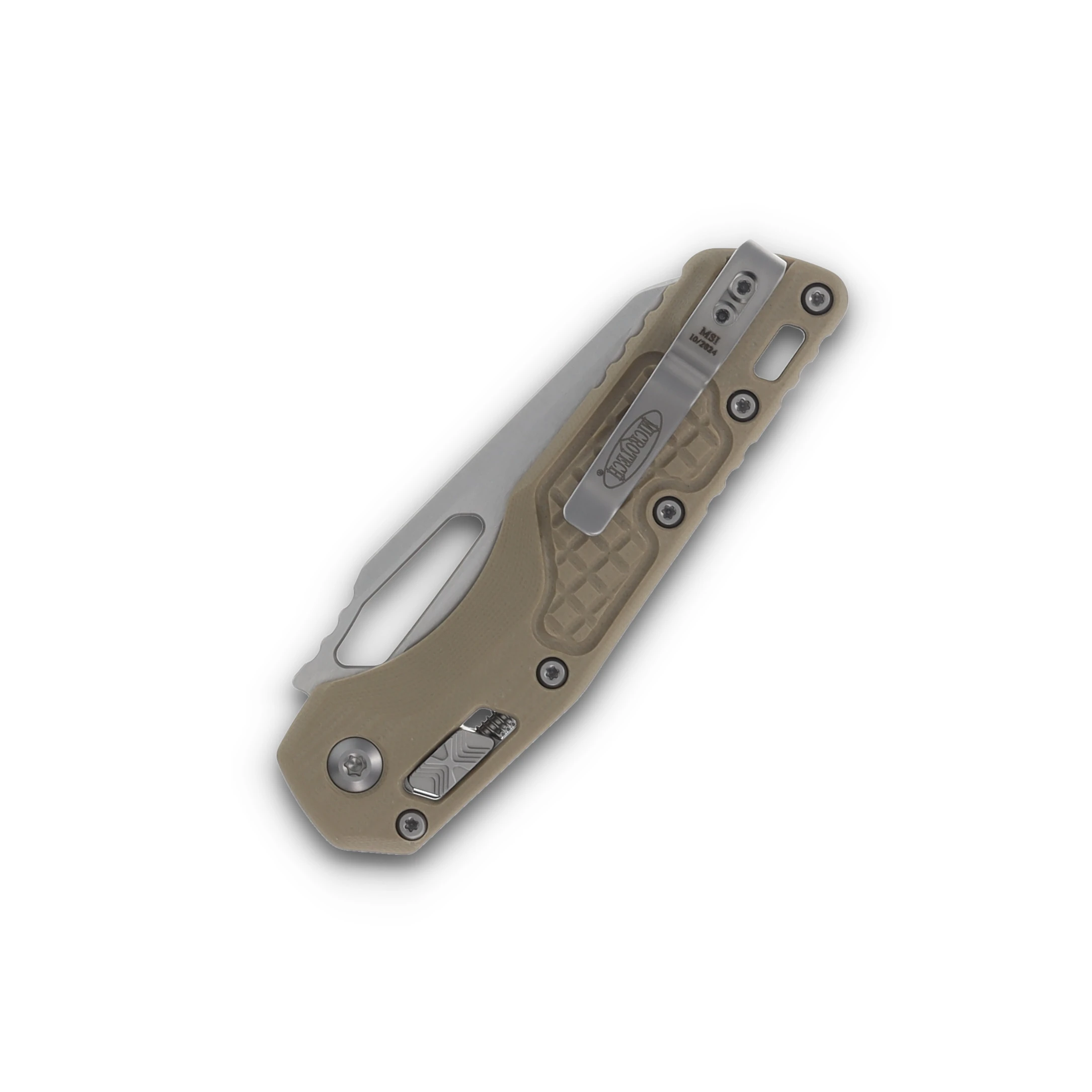 Microtech MSI Ram-Lok Frag Tan G-10 3.88in SW Sheepsfoot Blade MT21010FRGTTA View 6