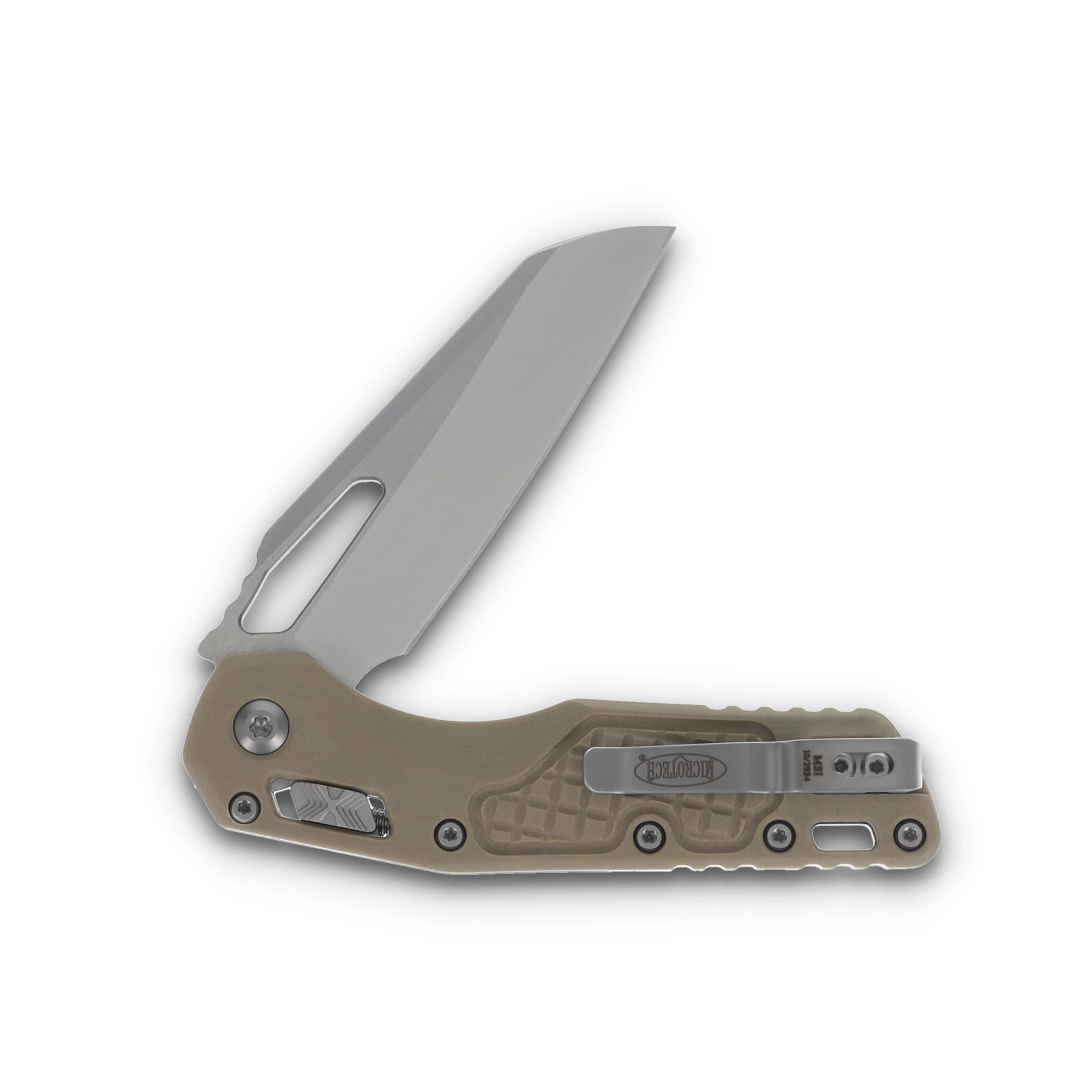 Microtech MSI Ram-Lok Frag Tan G-10 3.88in SW Sheepsfoot Blade MT21010FRGTTA View 3