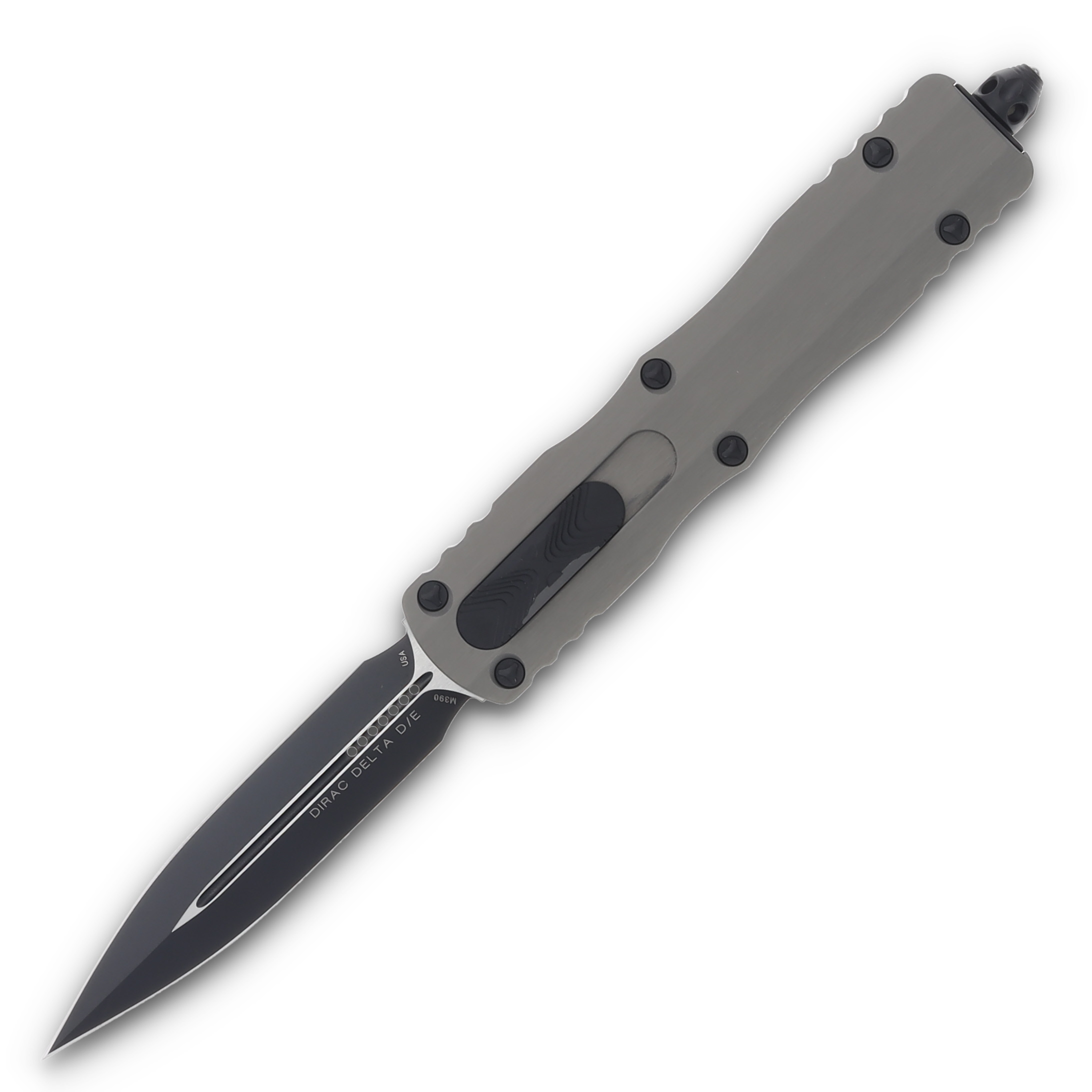Microtech Dirac Delta D/E Black Standard Natural Clear Aluminum AUMT2271NC View 1