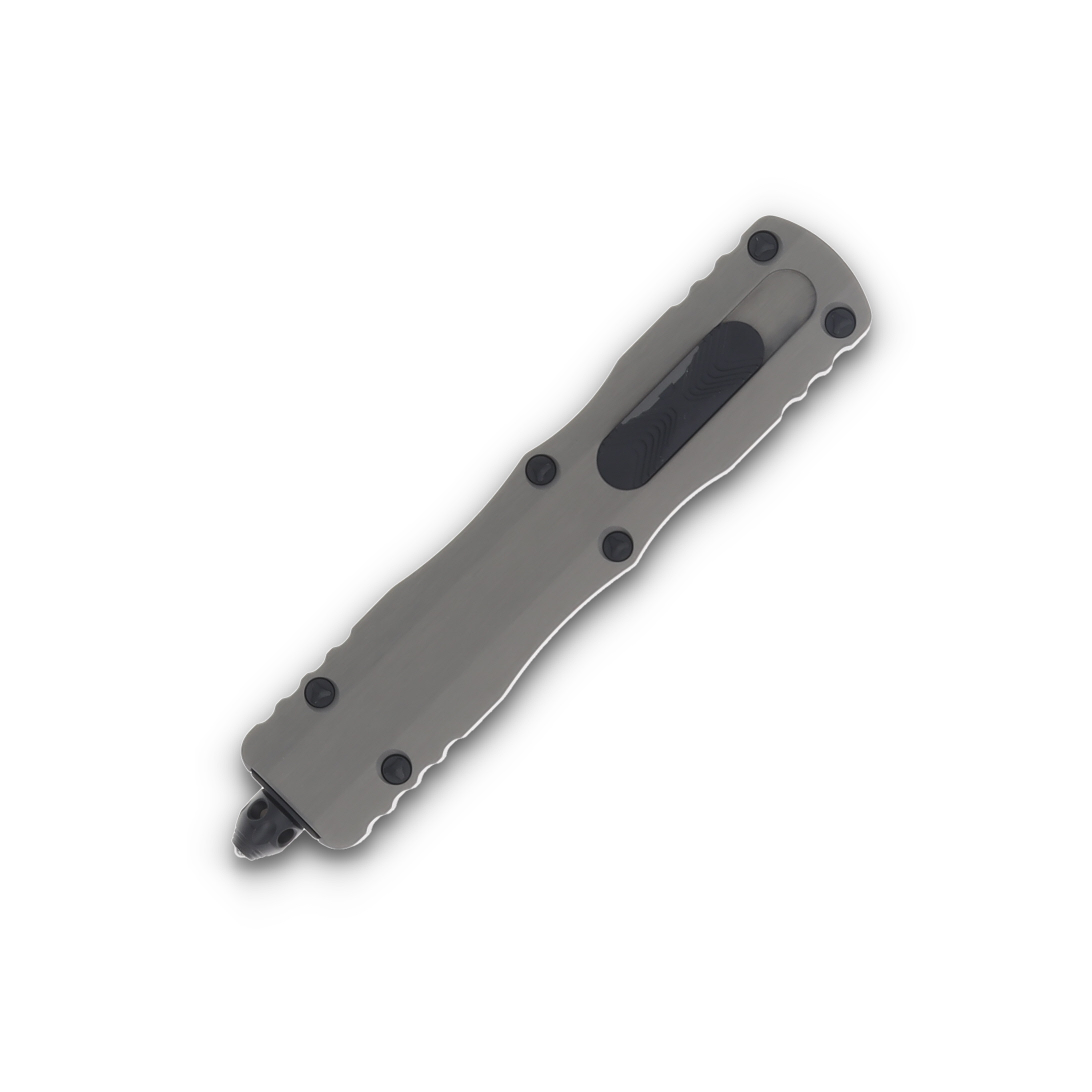 Microtech Dirac Delta D/E Black Standard Natural Clear Aluminum AUMT2271NC View 3