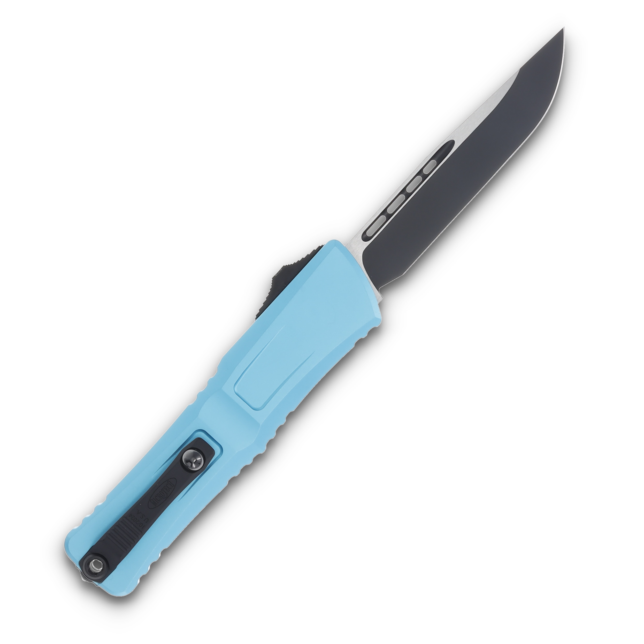 Microtech Combat Troodon Gen III S/E OTF Turquoise 3.8Inch Black AUMT11431TQ View 2