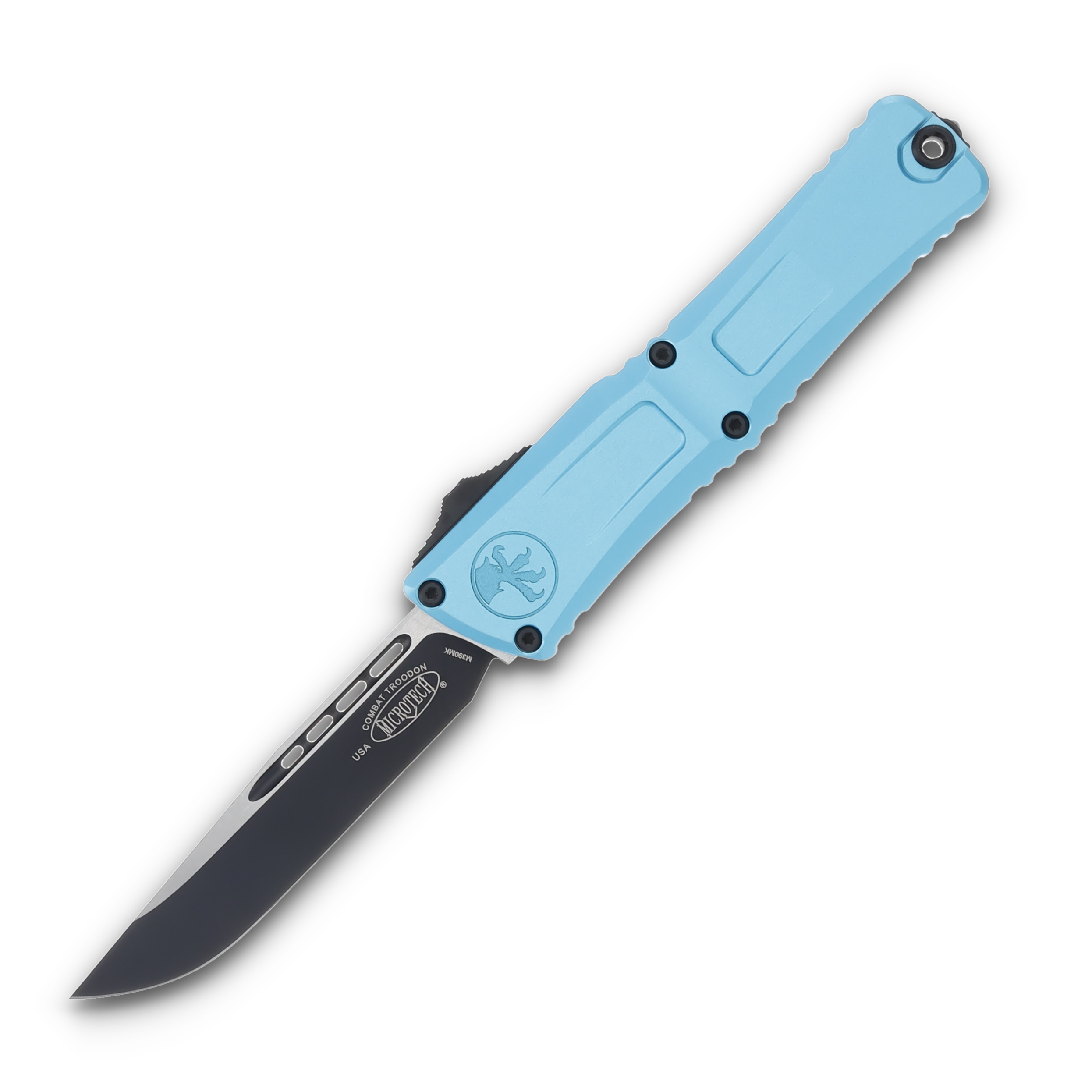 Microtech Combat Troodon Gen III S/E OTF Turquoise 3.8Inch Black AUMT11431TQ View 1