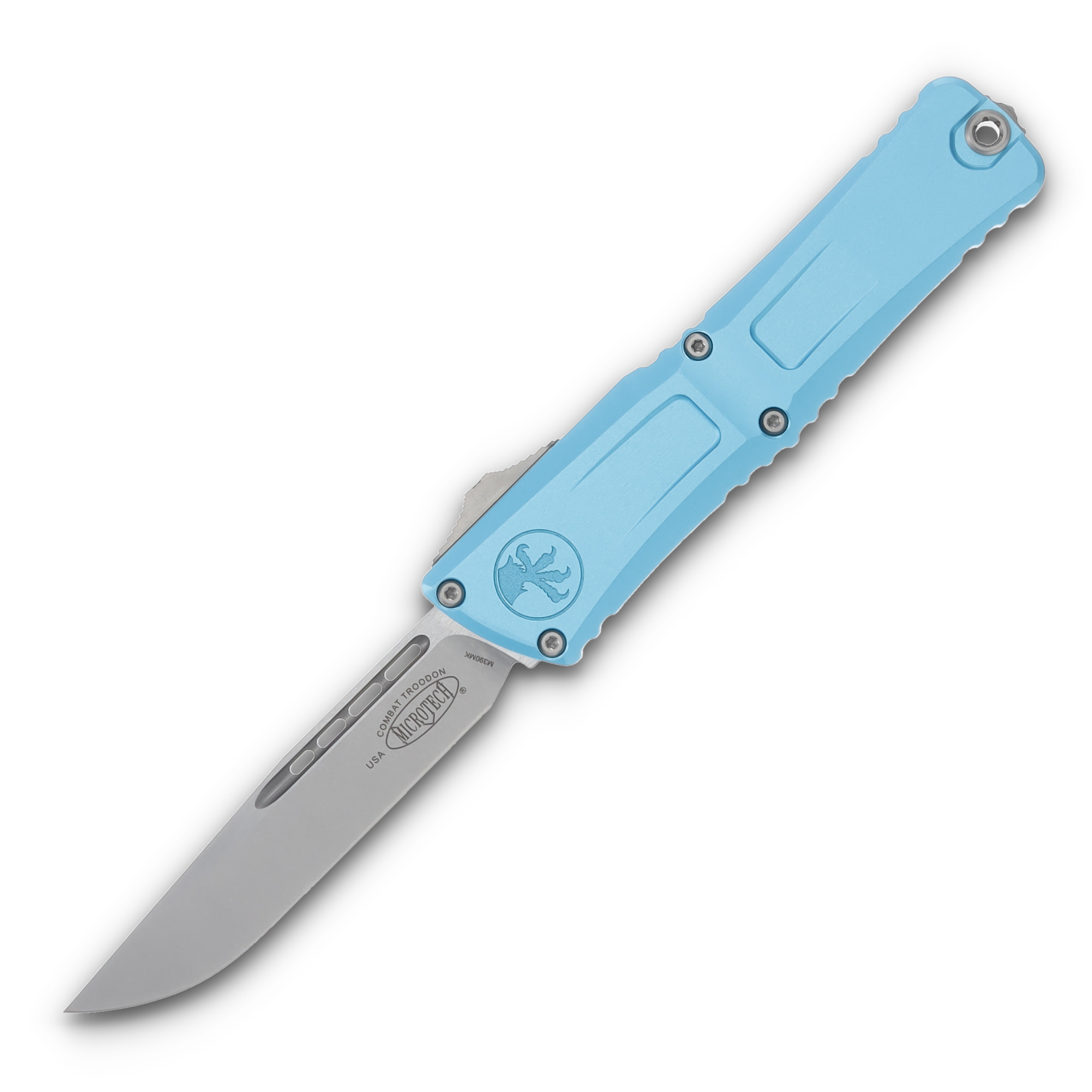 Microtech Combat Troodon gen III S/E Stonewash Standard Turquoise AUMT114310TQ View 1