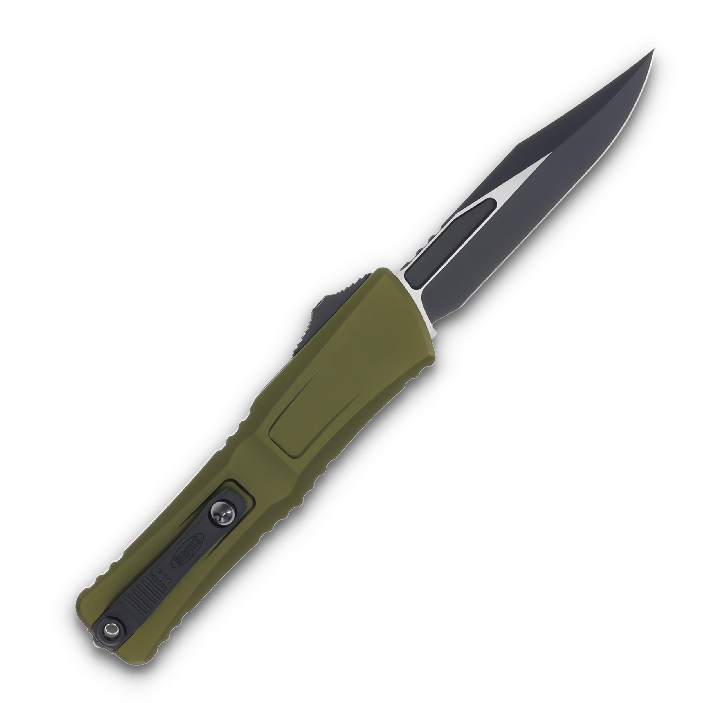 Microtech Combat Troodon Gen III Bowie Black Standard OD Green AUMT11461OD View 2