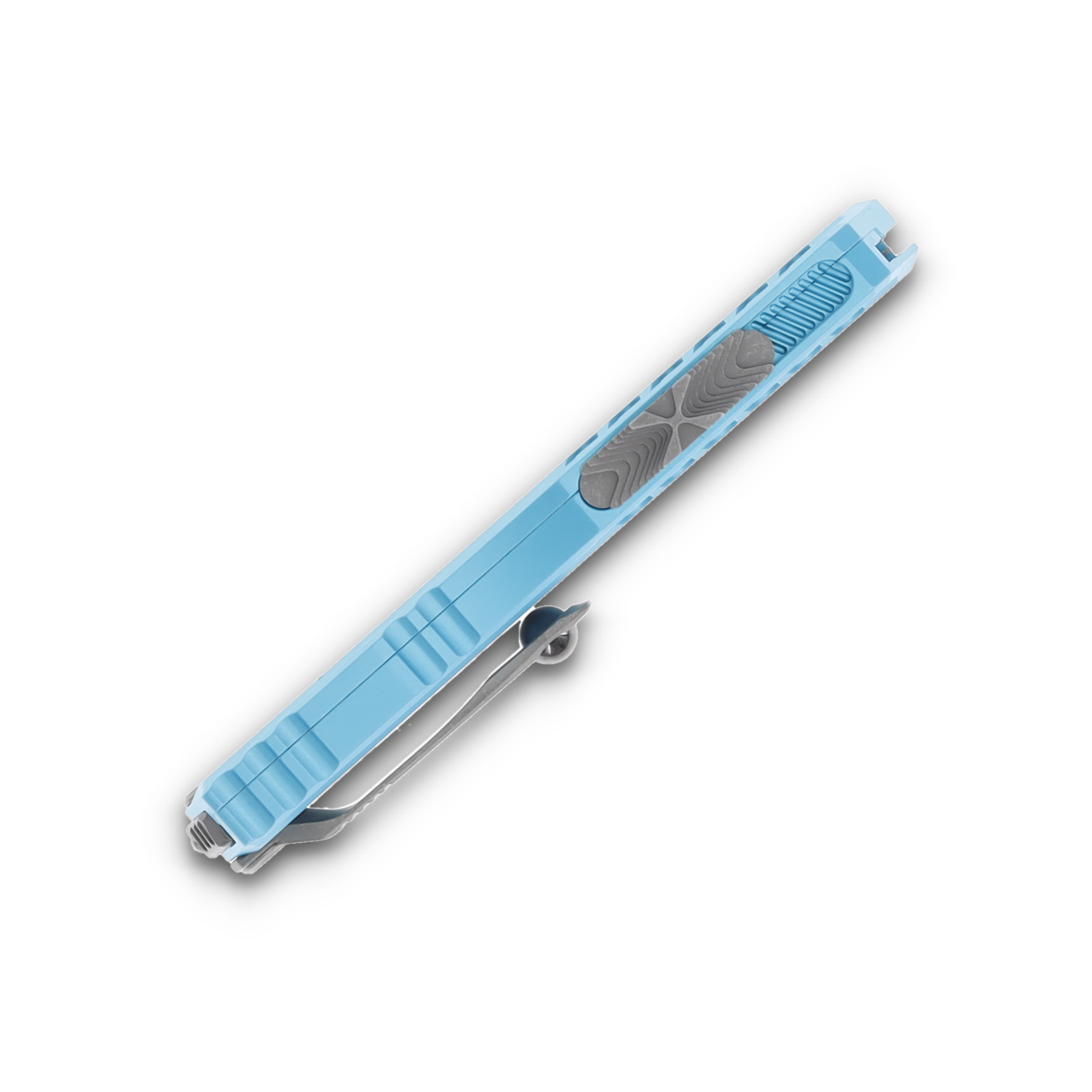 Microtech Cypher II S/E Apocalyptic Partial Serrated Turquoise AUMT124111APTQ View 6