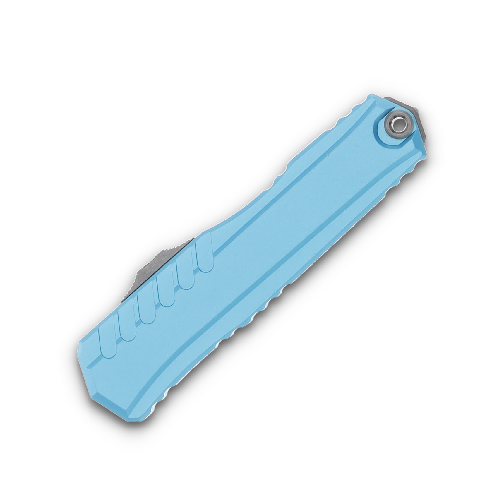 Microtech Cypher II S/E Apocalyptic Partial Serrated Turquoise AUMT124111APTQ View 3