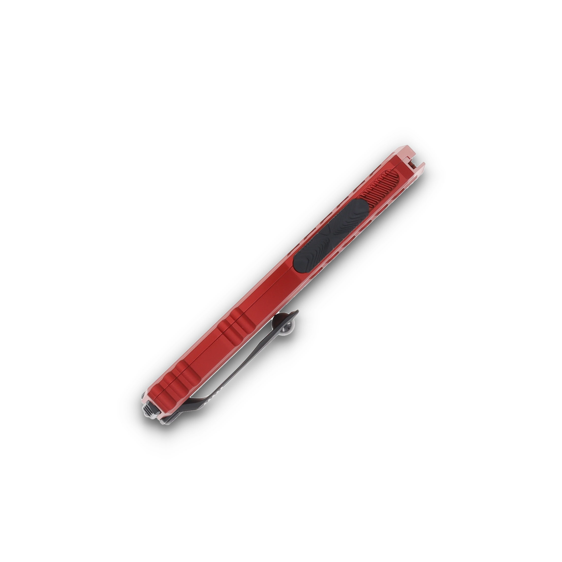 Microtech Cypher II Dagger Black Full Serrated Red Aluminum AUMT12423RD View 6