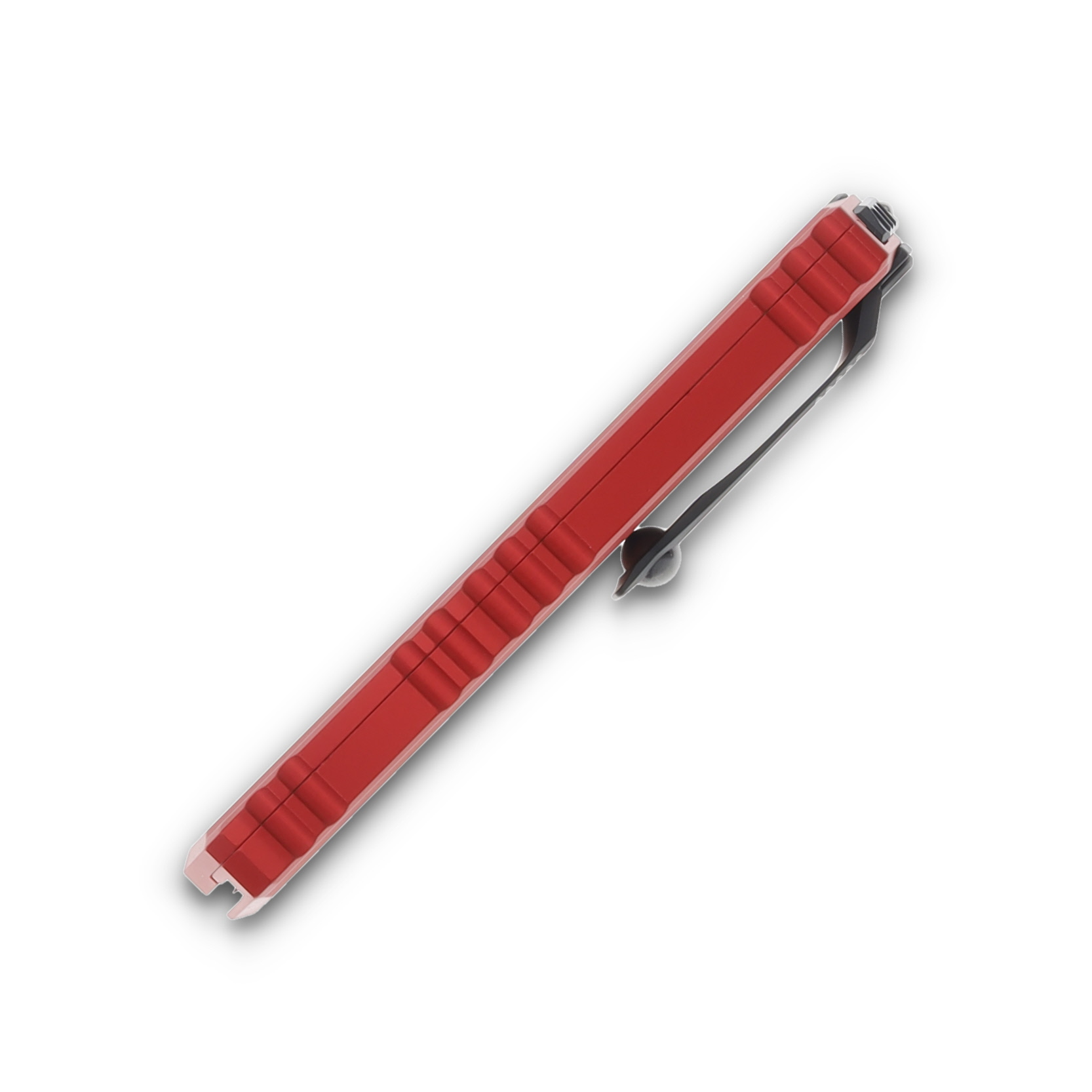 Microtech Cypher II D/E Black Partially Serrated Red Aluminum AUMT12422RD View 6