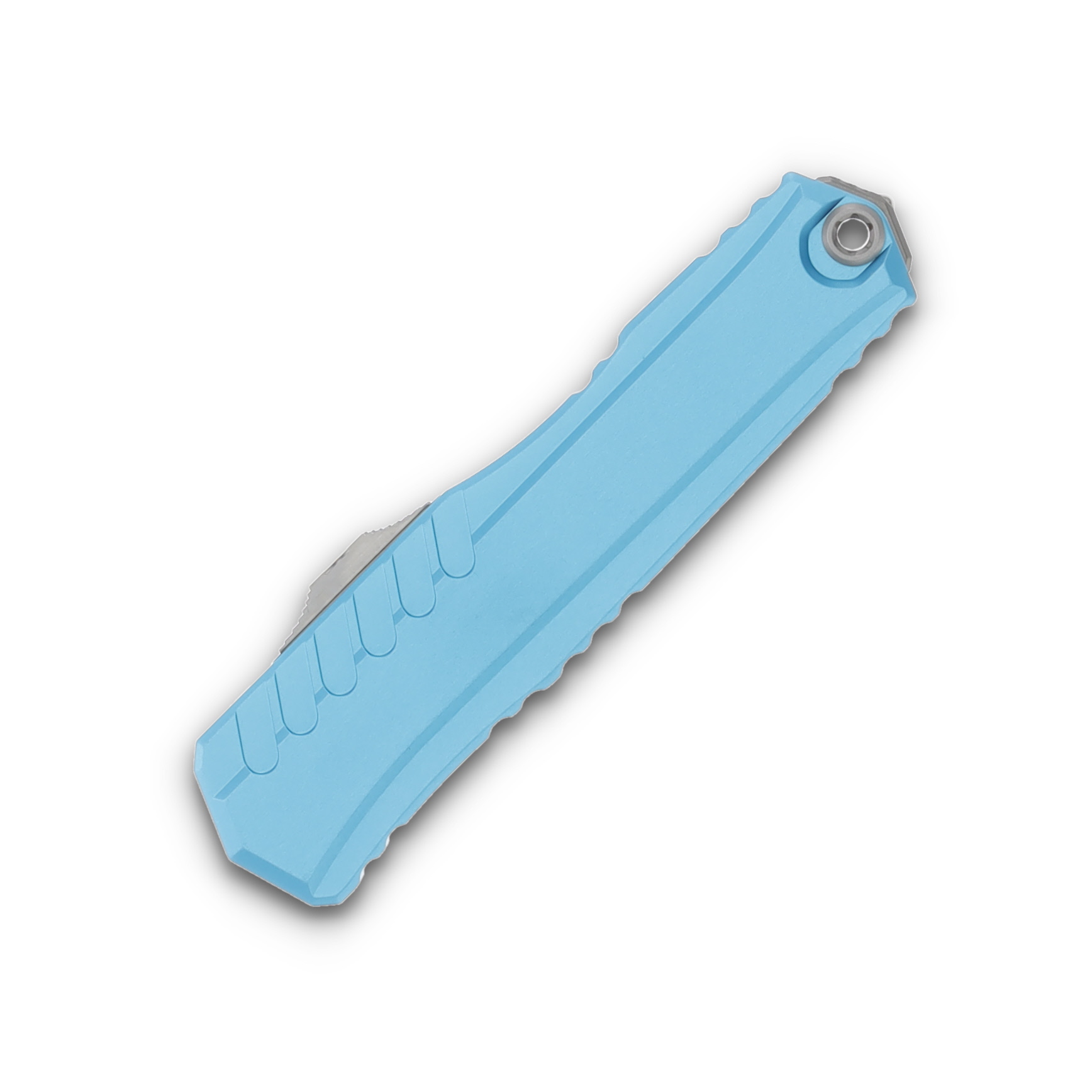 Microtech Cypher II D/E Turquoise Stonewash Full Serrated AUMT124212TQ View 3