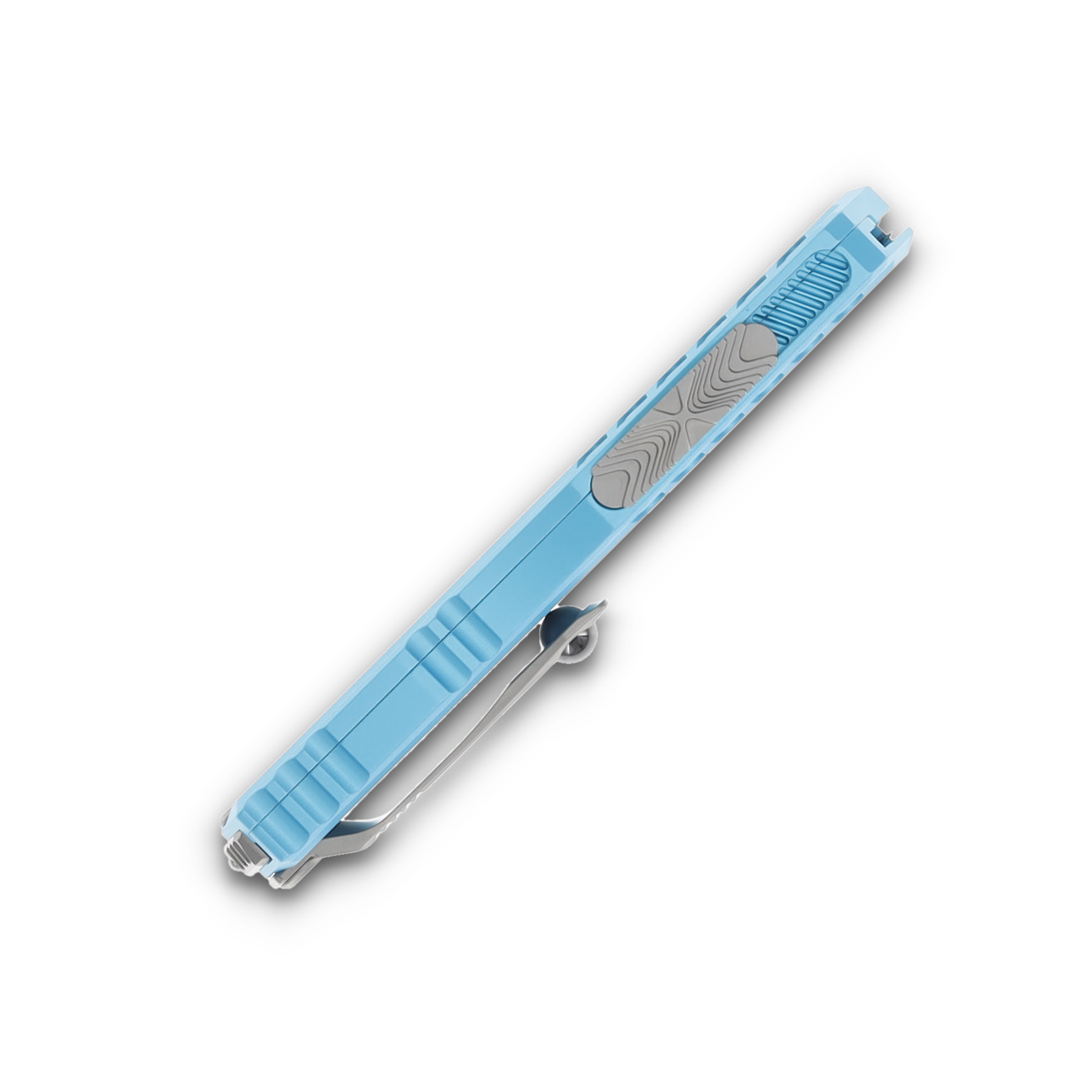 Microtech Cypher II D/E Turquoise Stonewash Full Serrated AUMT124212TQ View 6