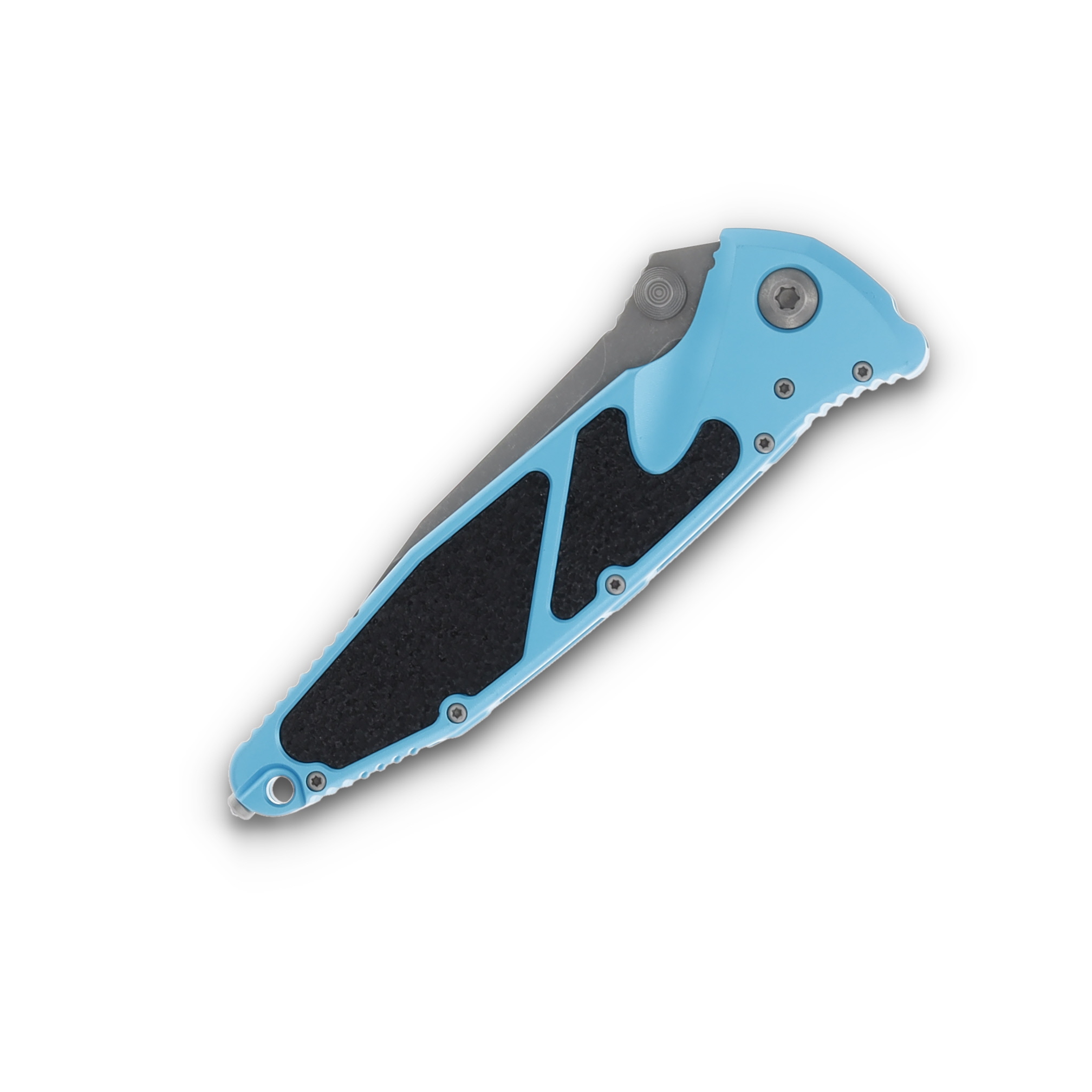 Microtech Socom Elite Turquoise 4in Apocalyptic Plain Clip Point Blade MT16010APTQ View 5