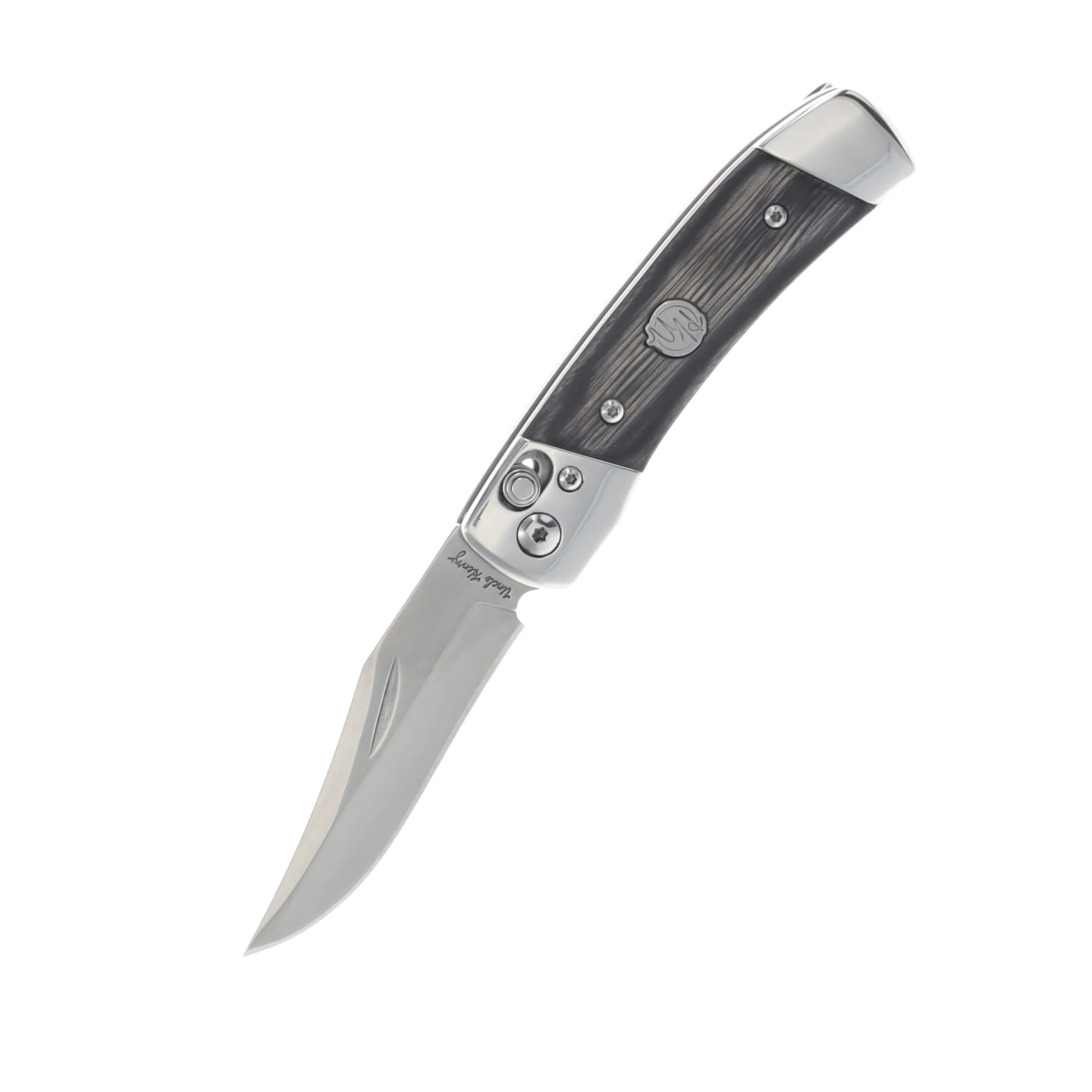 Uncle Henry PLB5 Black Wood Laminate Handle 7Cr Blade 1222009 View 1