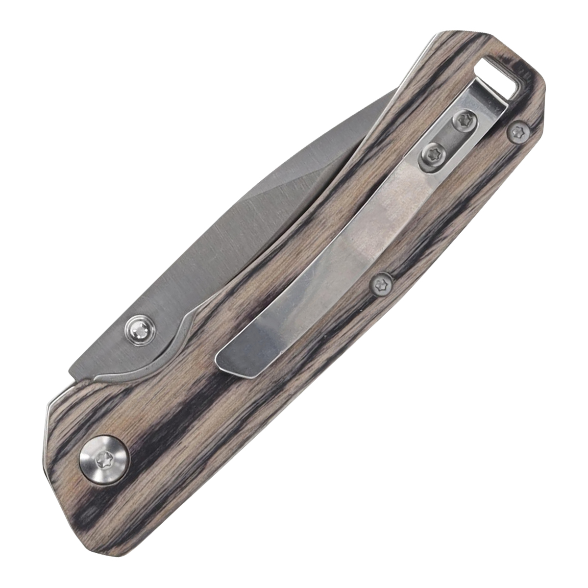 Uncle Henry Brown Pakka Wood Handle Folding Knife 3in Drop Point Blade 1227077 View 3