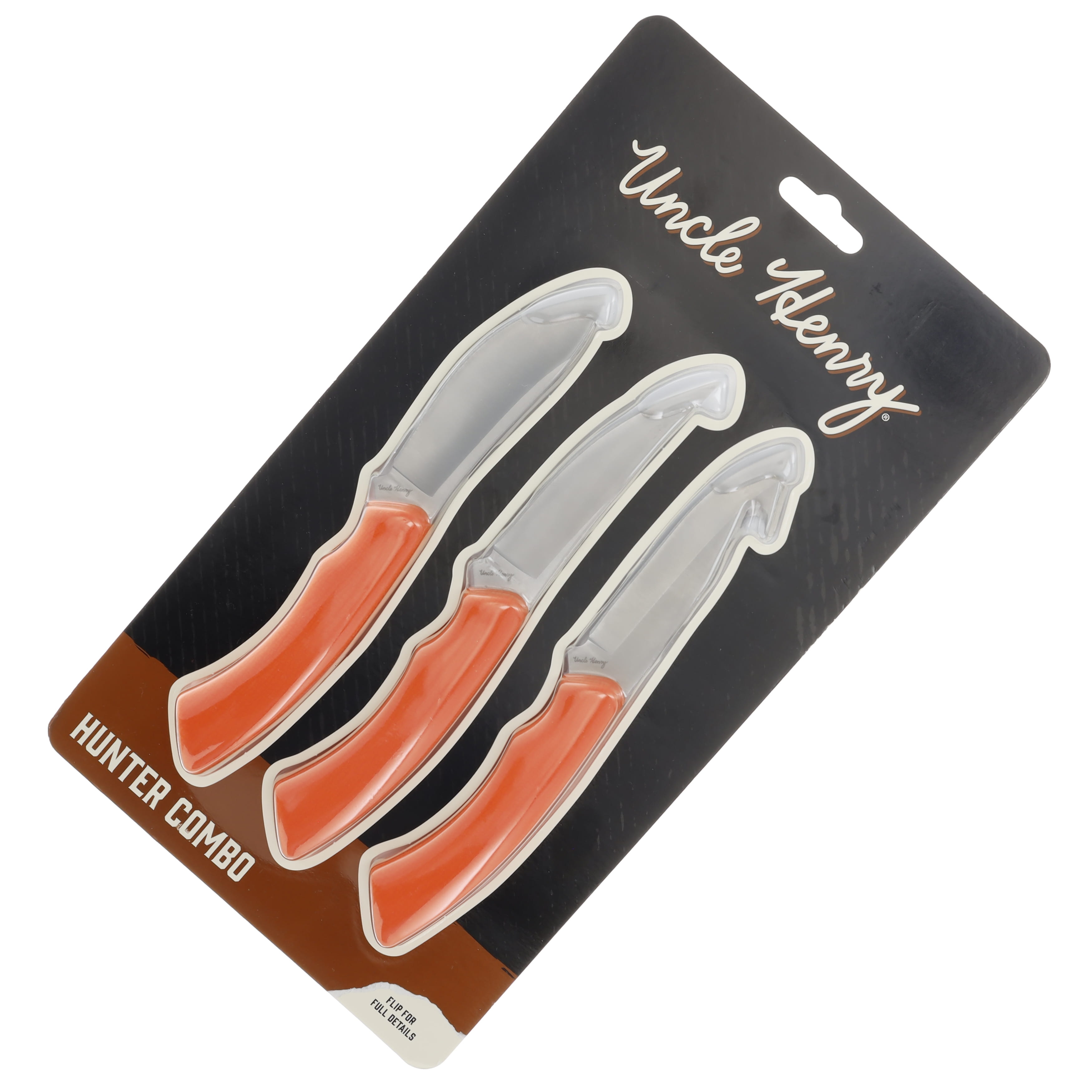 Uncle Henry Hunter Combo-3 pc Fixed Orange TPE Handle- Tri Hold Sheath 1227080 View 8