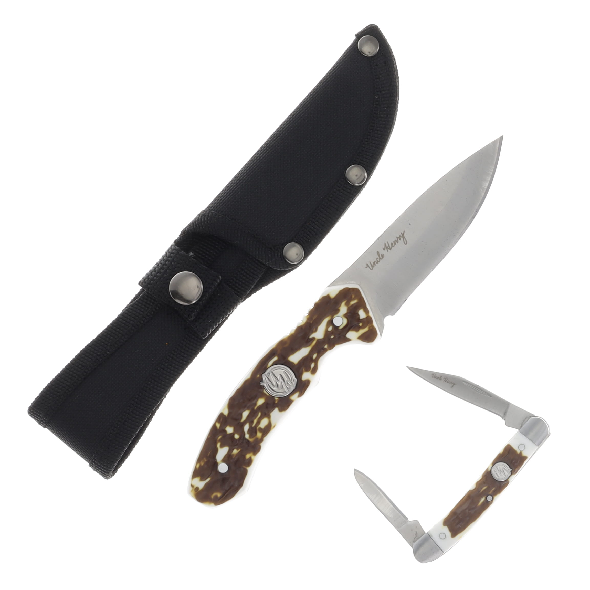 Uncle Henry Staglon Handle Fixed & Folder Combo In Tin 1227081 View 2