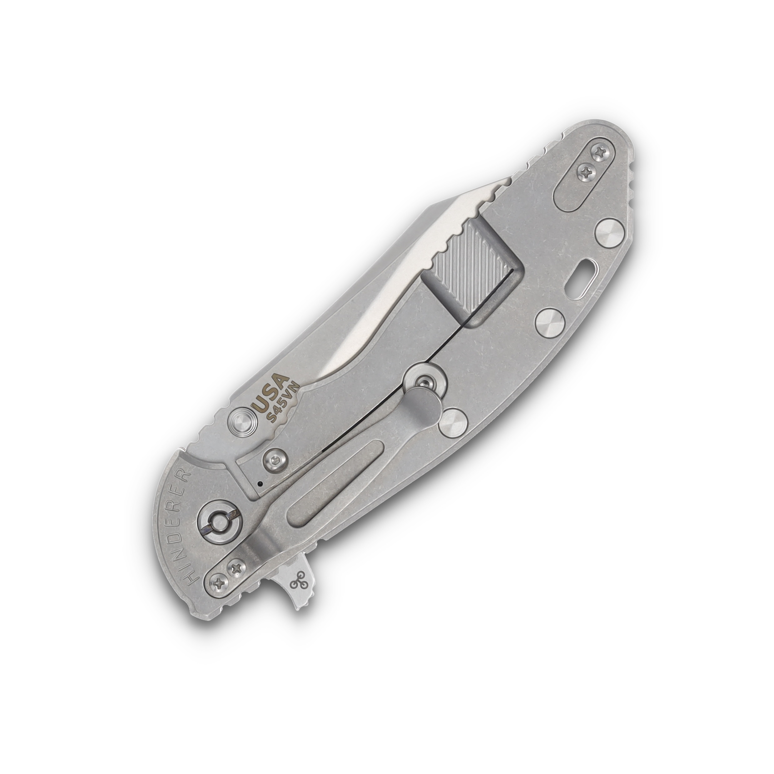 Hinderer 4.0 XM-24 Skinny Wharncliffe Tri-Way Stonewash Red G-10 KXM40SKWCSWRD View 6