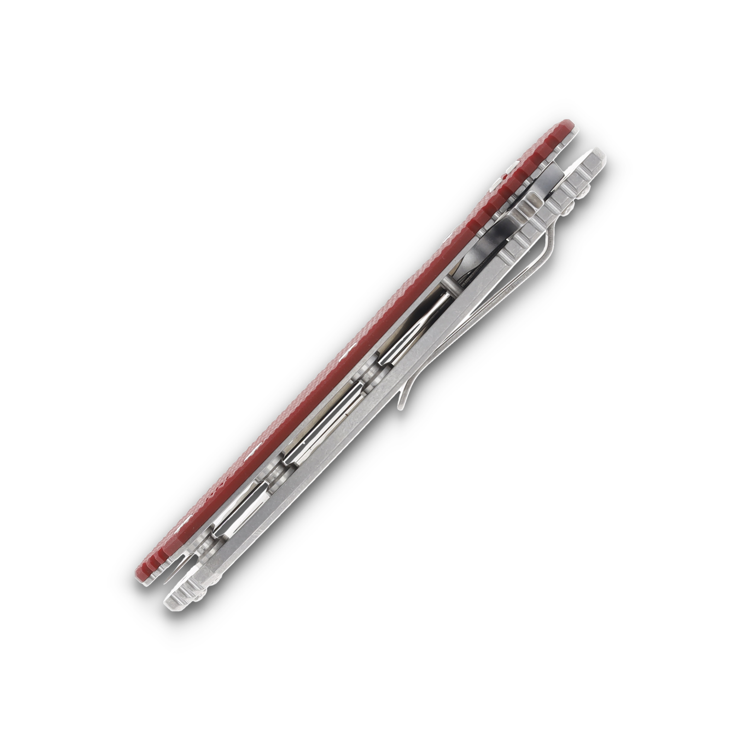 Hinderer 4.0 XM-24 Skinny Wharncliffe Tri-Way Stonewash Red G-10 KXM40SKWCSWRD View 8
