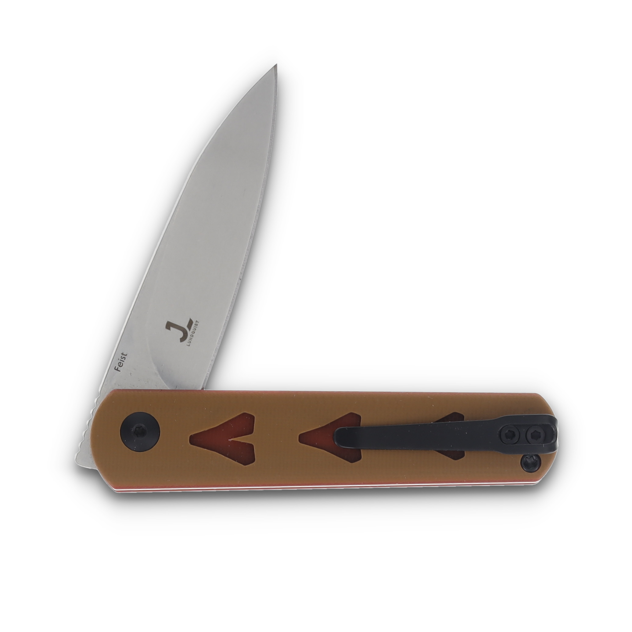 Kizer Vault Feist “Get Wasted!” Brown G-10 2.88” Drop Point SMKW Exclusive V3499EGW View 4