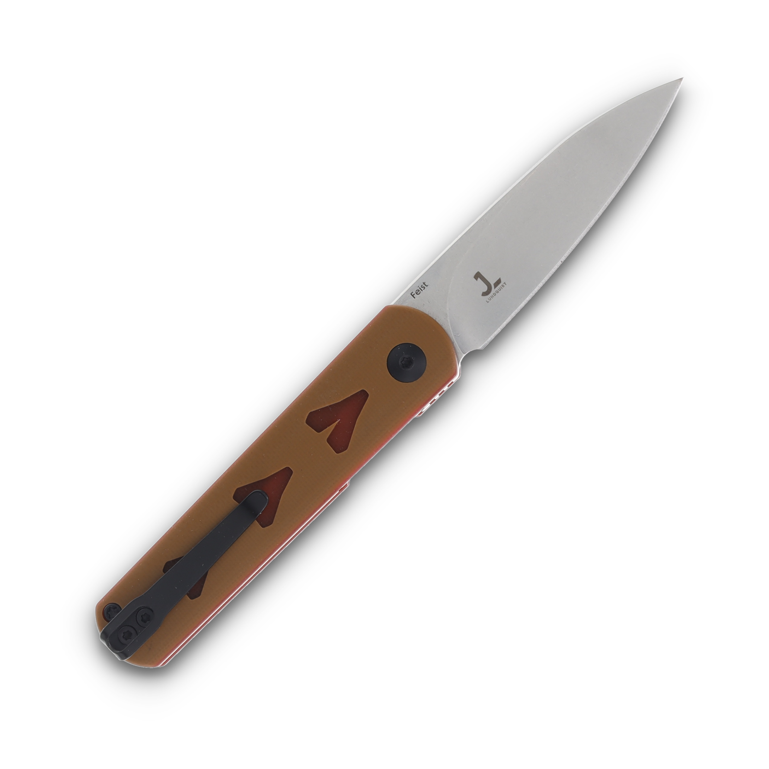 Kizer Vault Feist “Get Wasted!” Brown G-10 2.88” Drop Point SMKW Exclusive V3499EGW View 2