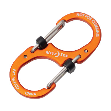 Nite Ize S-Biner Aluminum Dual Carabiner #3 Orange View 2