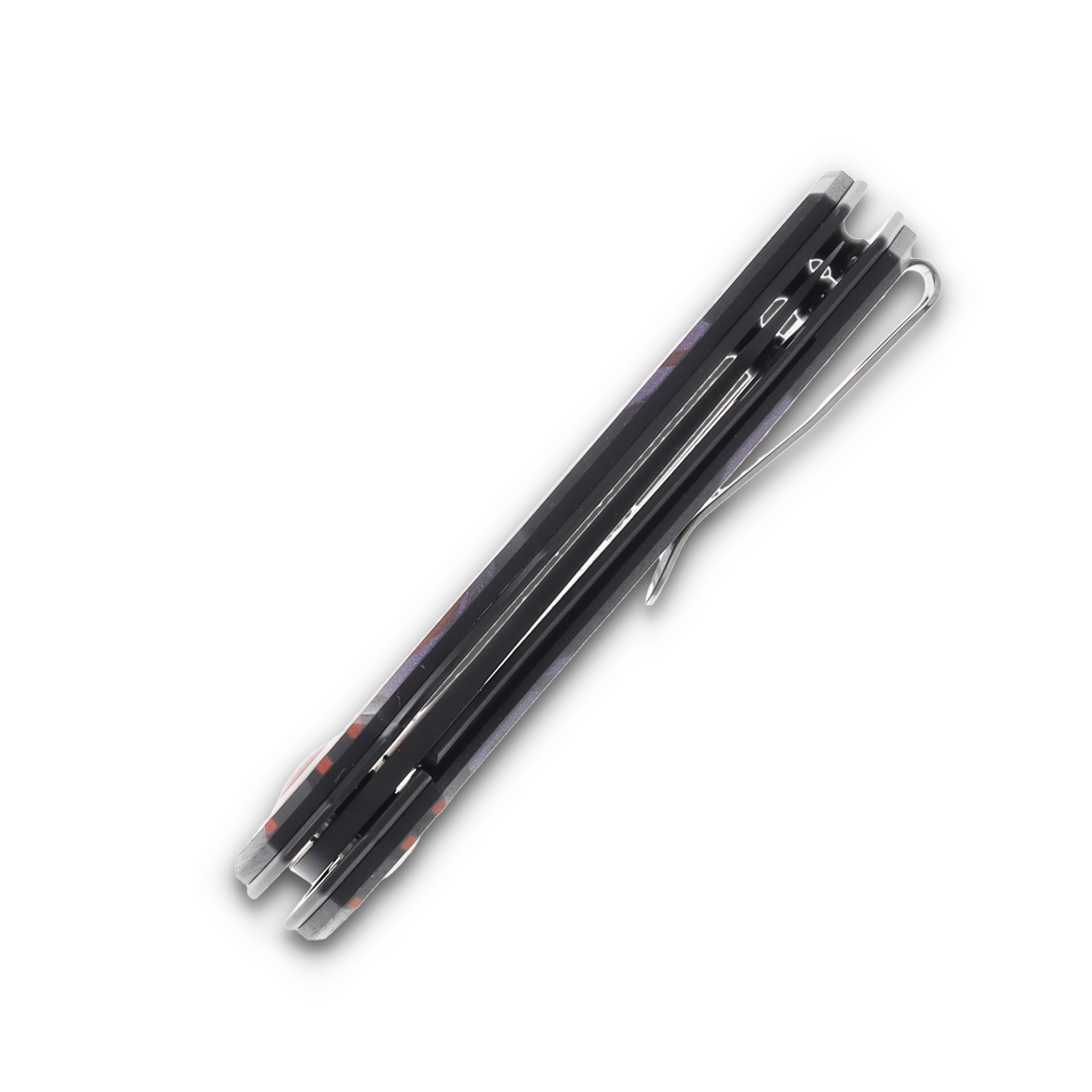 Kizer Lieb "Triple Imposter" UV rinted Black G-10 Handle Black Ti Coated Nitro V Blade V2541E9BW View 7