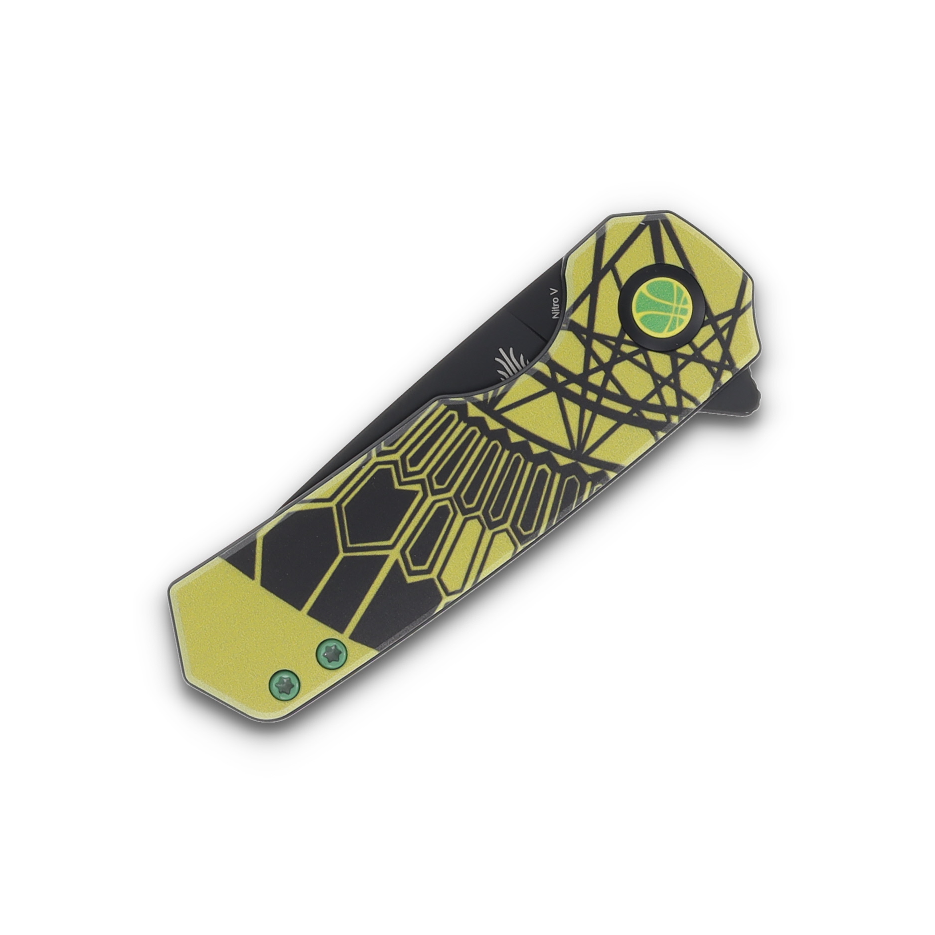Kizer SMKW EXCLUSIVE Lieb "Master Of The Multiverse" L/L UV Print Alum 2.38" Black Ti Drop Pt V2541E12DS View 5