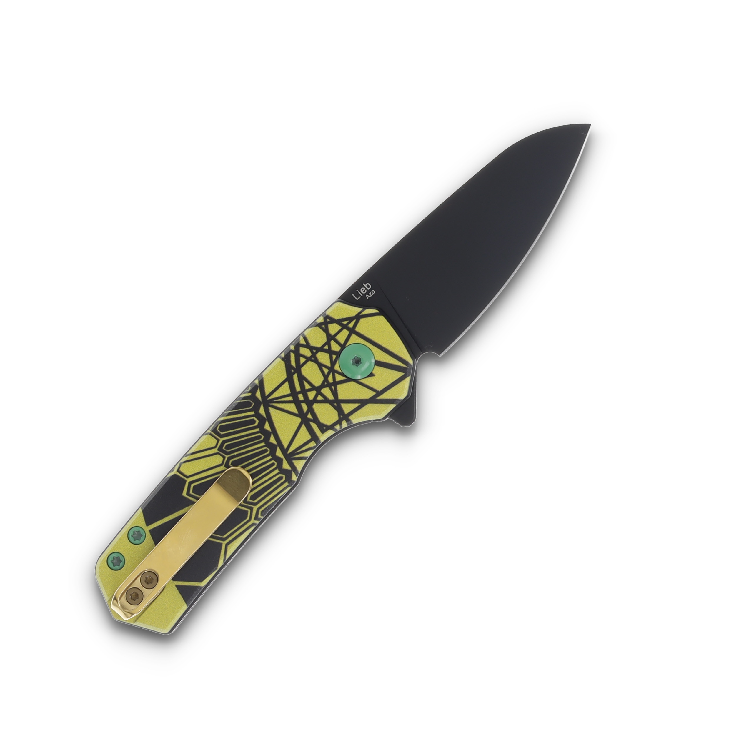 Kizer SMKW EXCLUSIVE Lieb "Master Of The Multiverse" L/L UV Print Alum 2.38" Black Ti Drop Pt V2541E12DS View 2