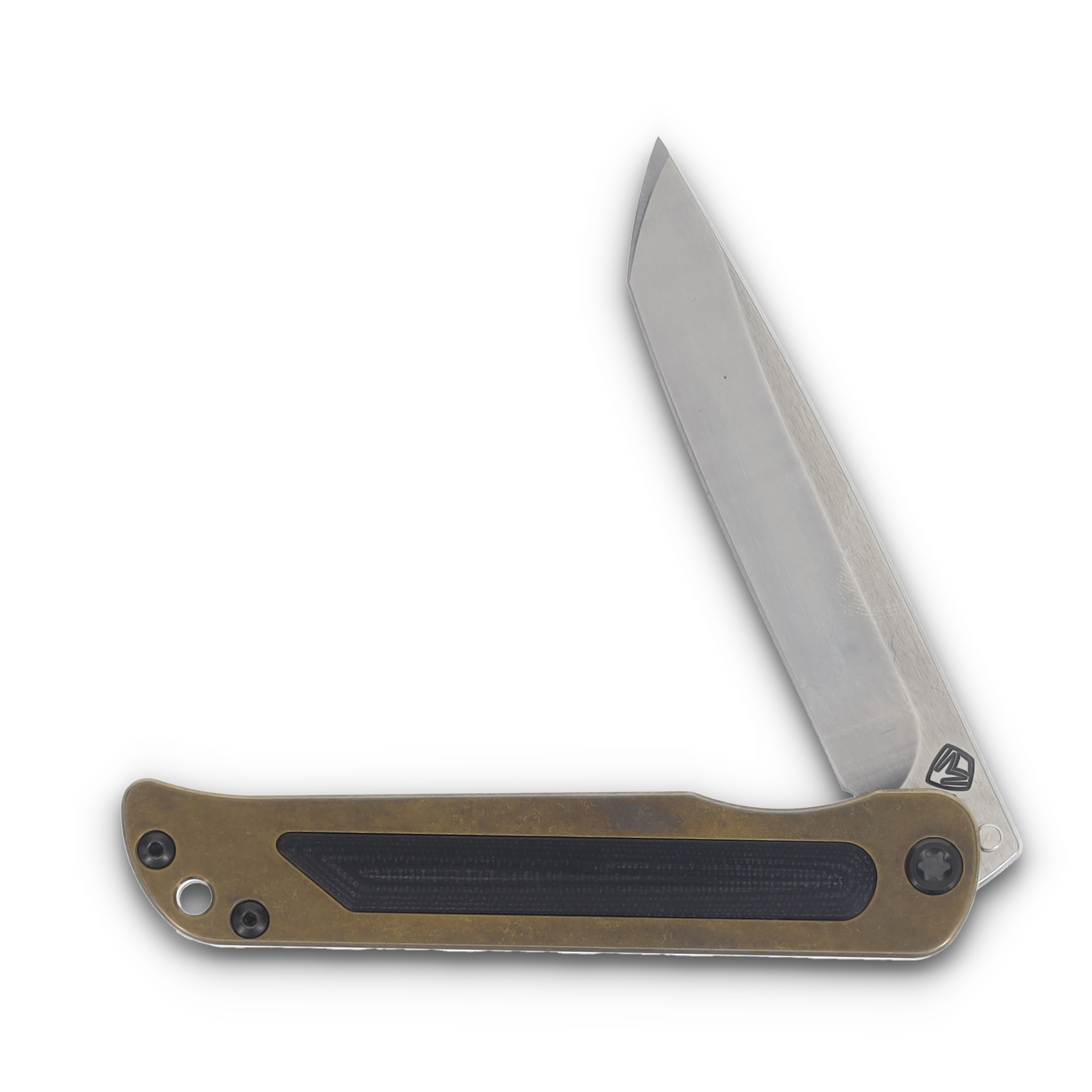 Medford T-Bone Bronze 4 Inch Plain Tumbled Tanto Black Hardware MK2154TT-36A1-TPCP-Q4 View 3